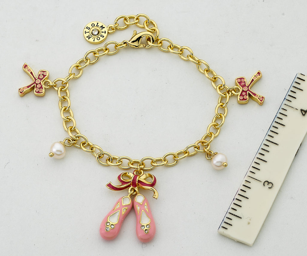 BALLET BEAUTY Ballet Slippers Charm Bracelet
