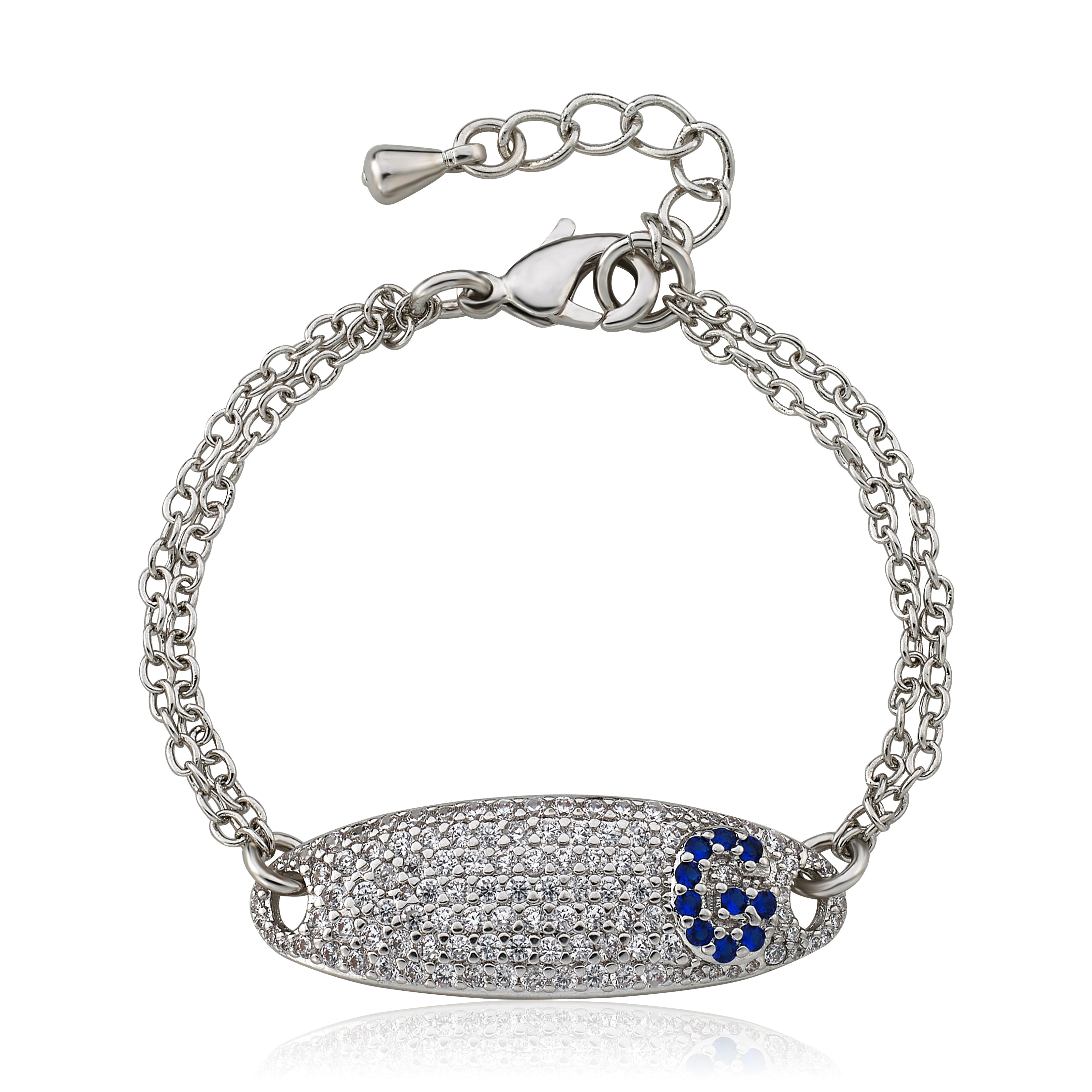Pave ID Bracelet with Initial