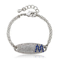 Pave ID Bracelet with Initial