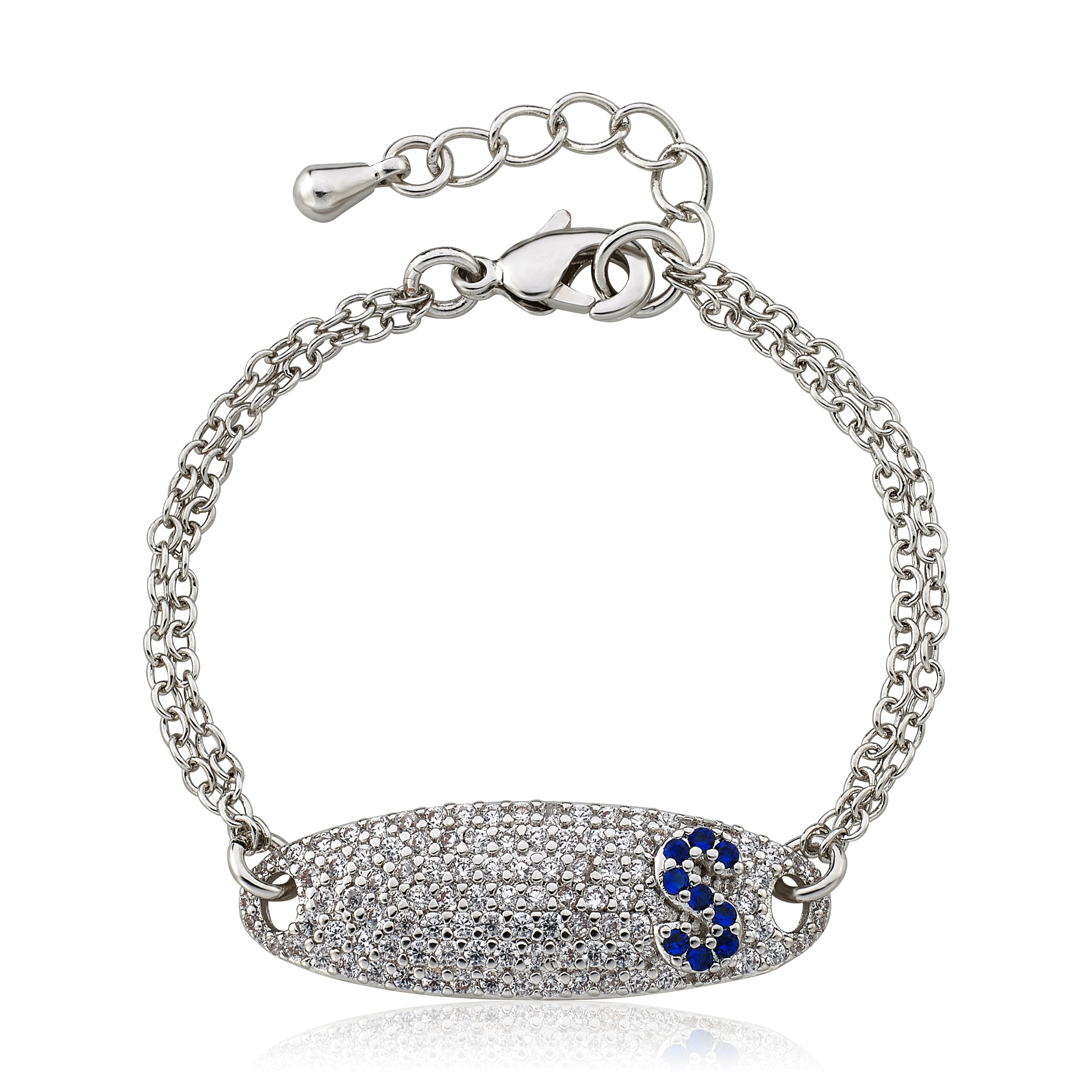 Pave ID Bracelet with Initial