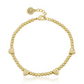 LMTS Classic! Bead & Heart Station Bracelet
