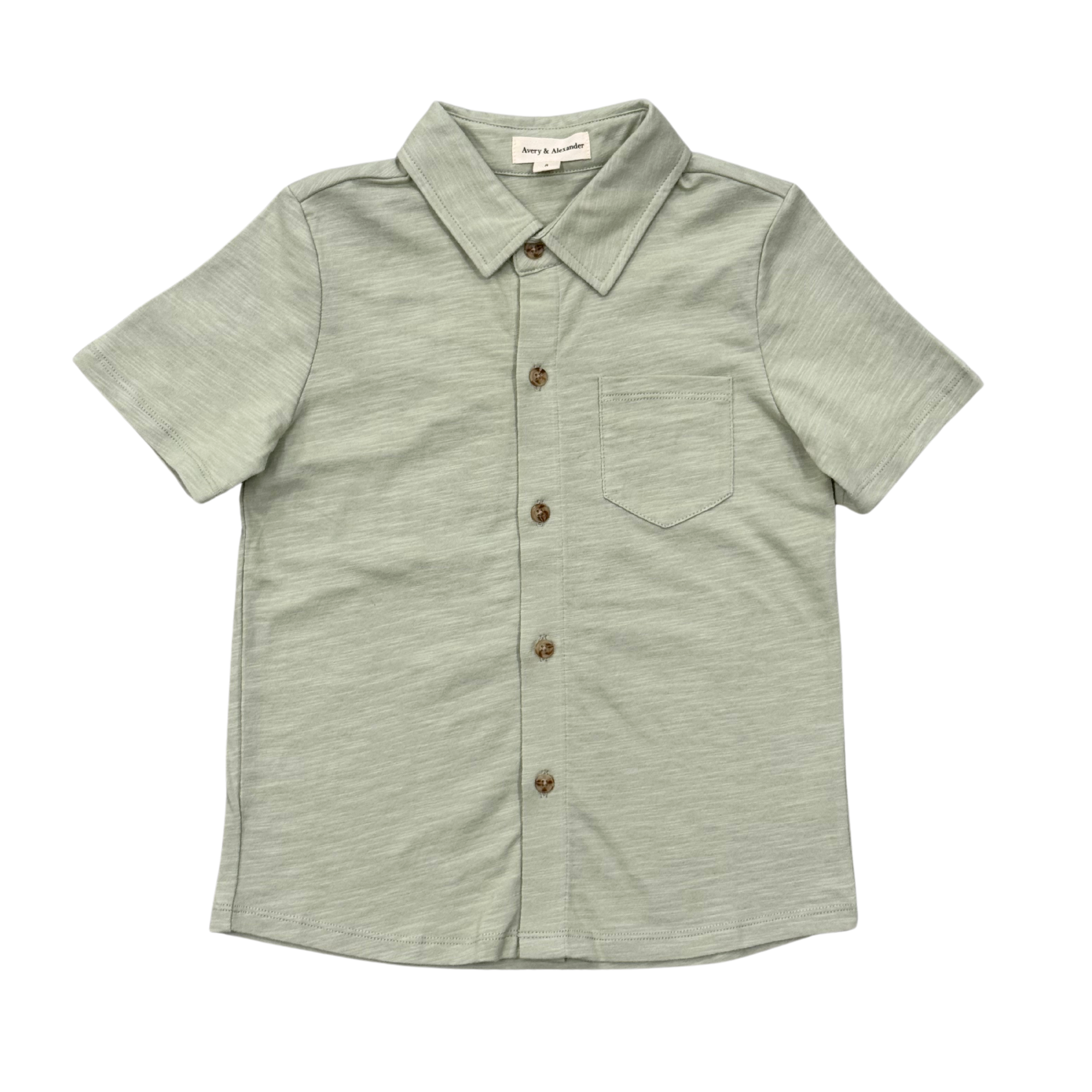 Boy's Collar Button Shirt
