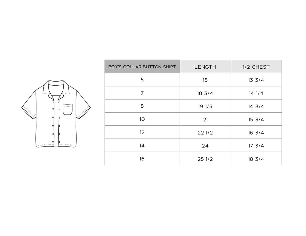 Boy's Collar Button Shirt