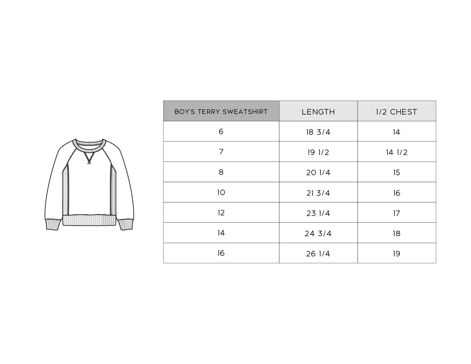 Boy's Terry Sweatshirt