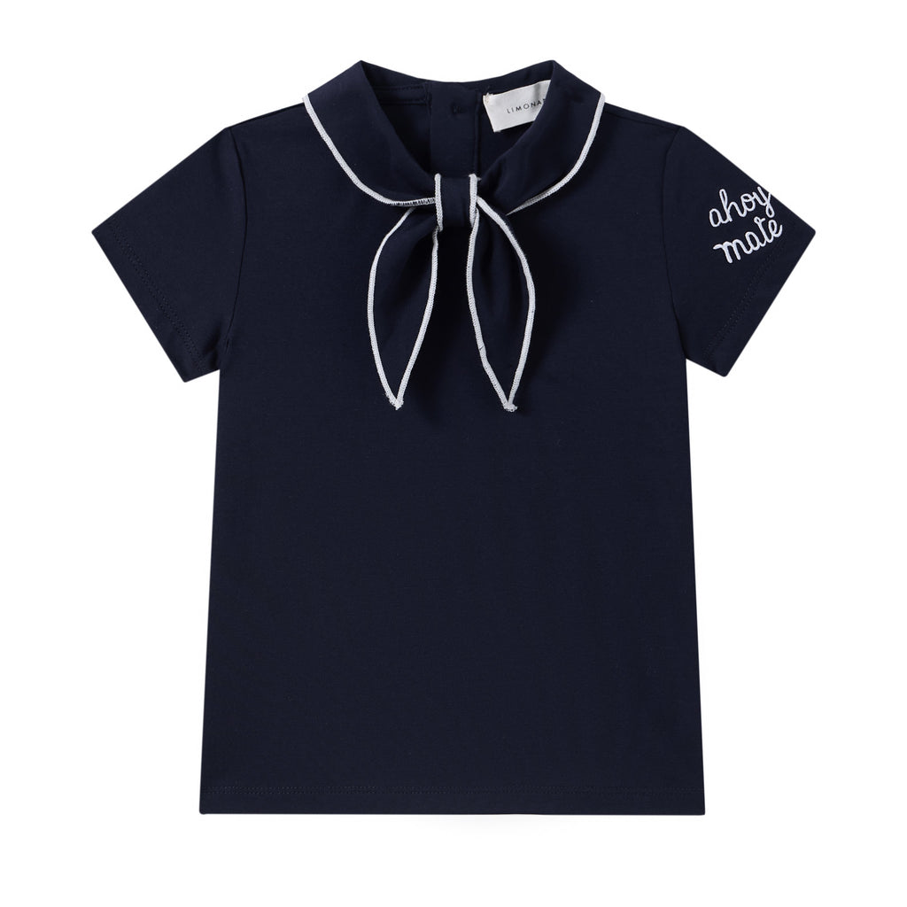 Coastal Navy Tie Tee