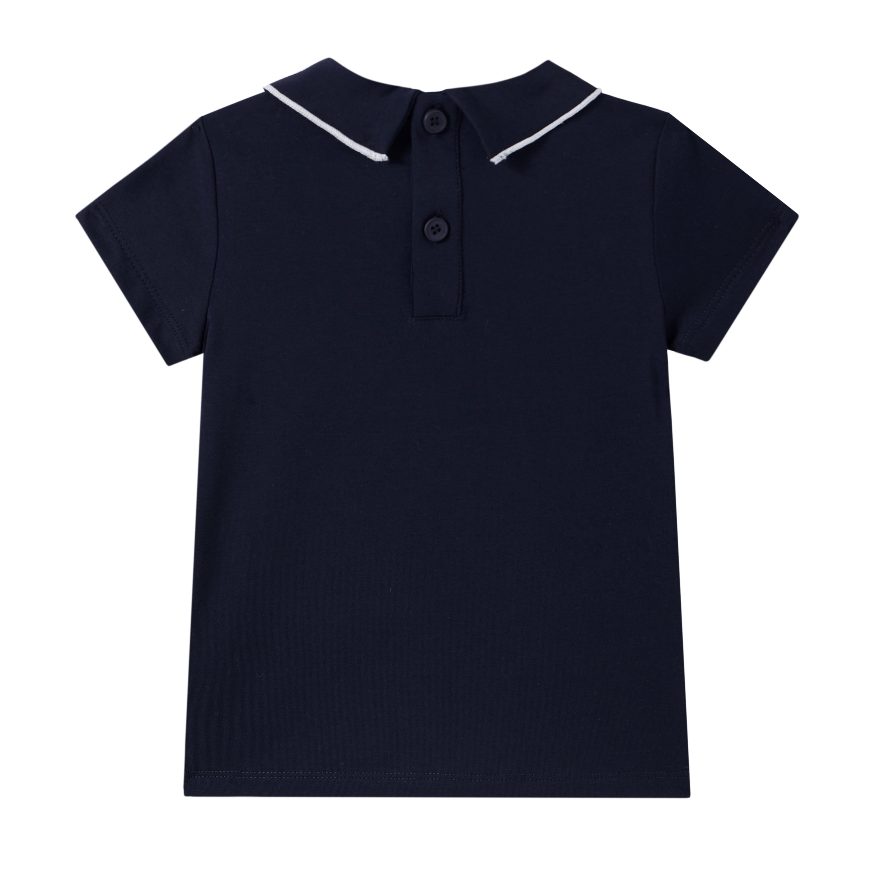 Coastal Navy Tie Tee