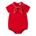 Coastal Red Girls Romper