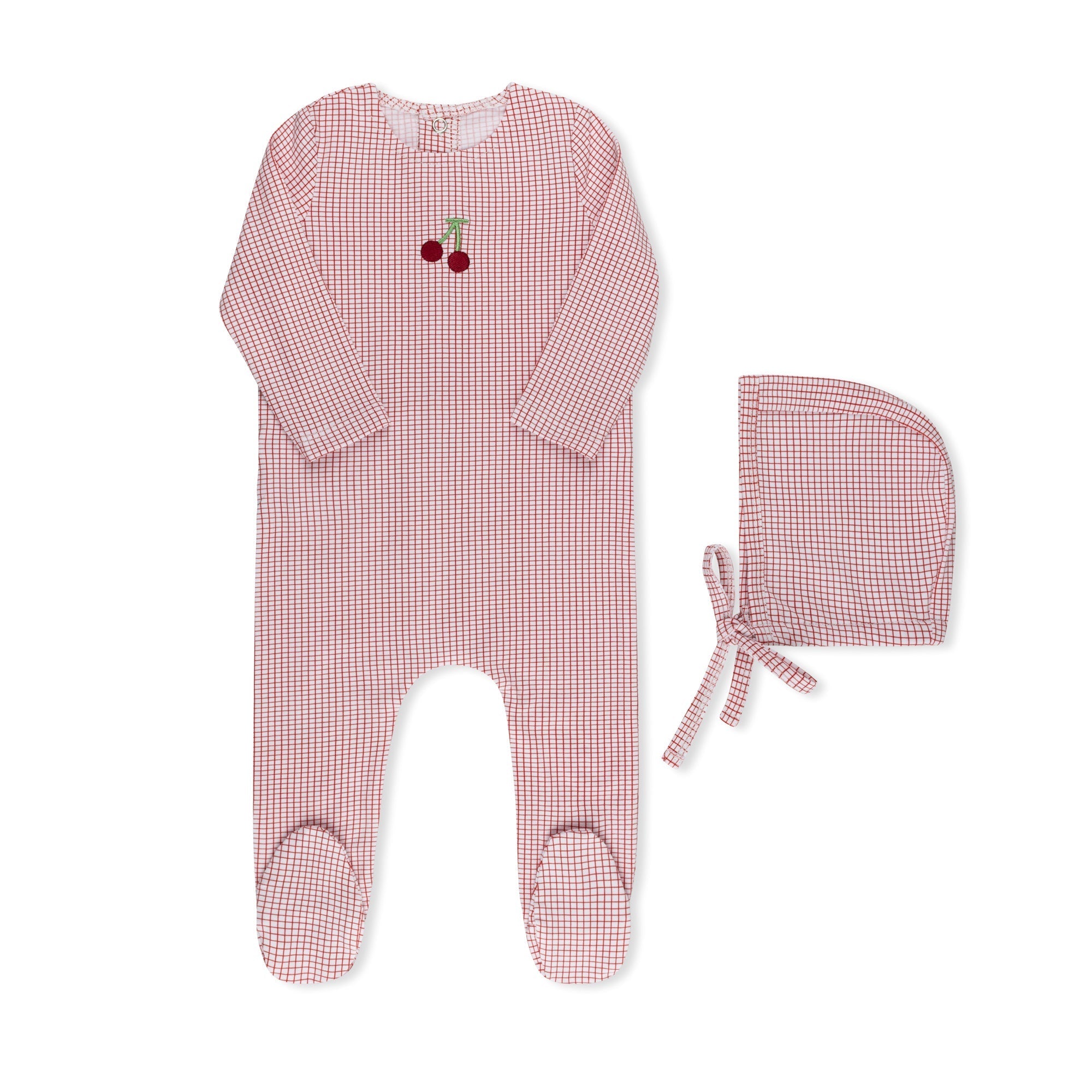 Checked  Layette Set