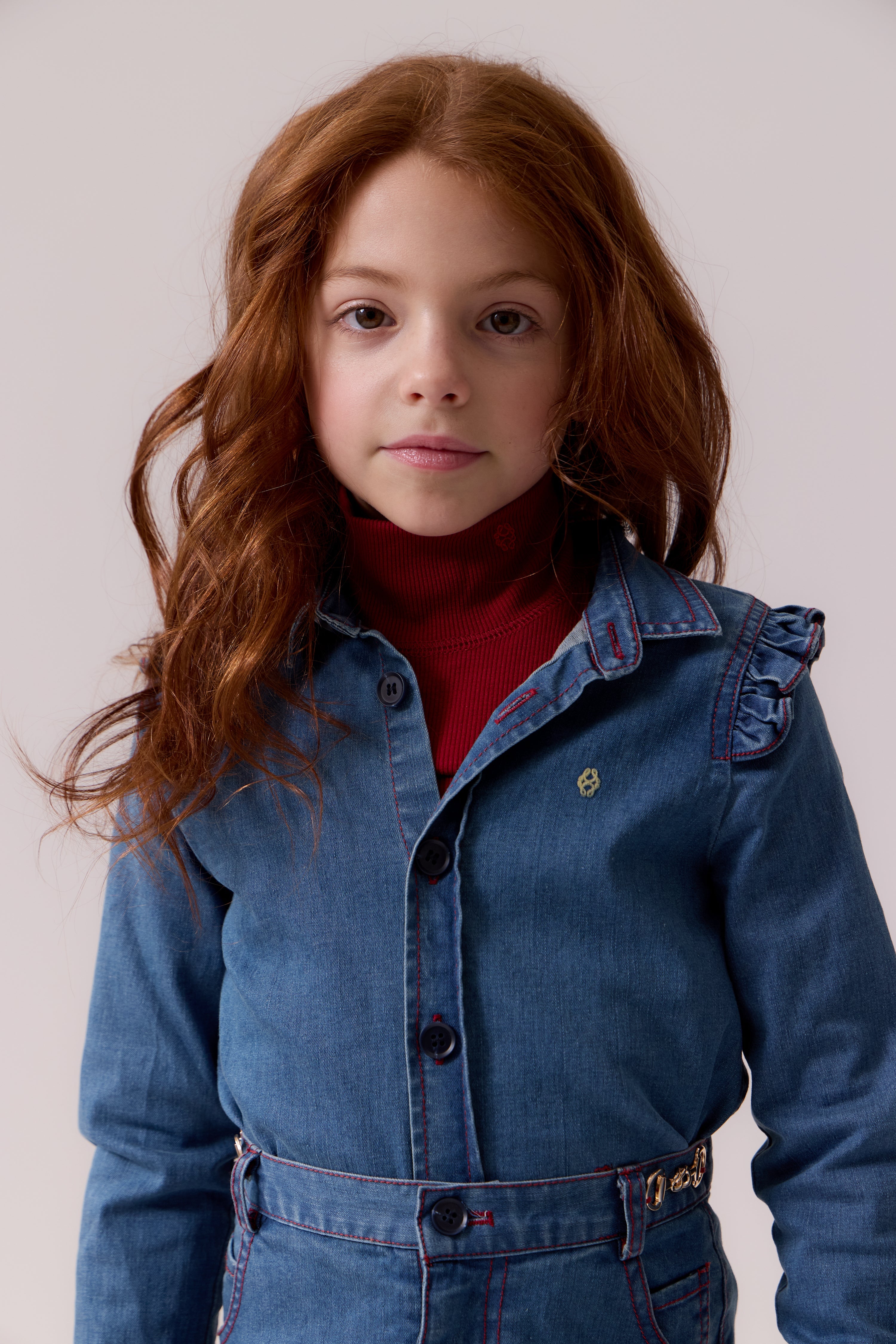 Delilah Turtleneck - Crimson