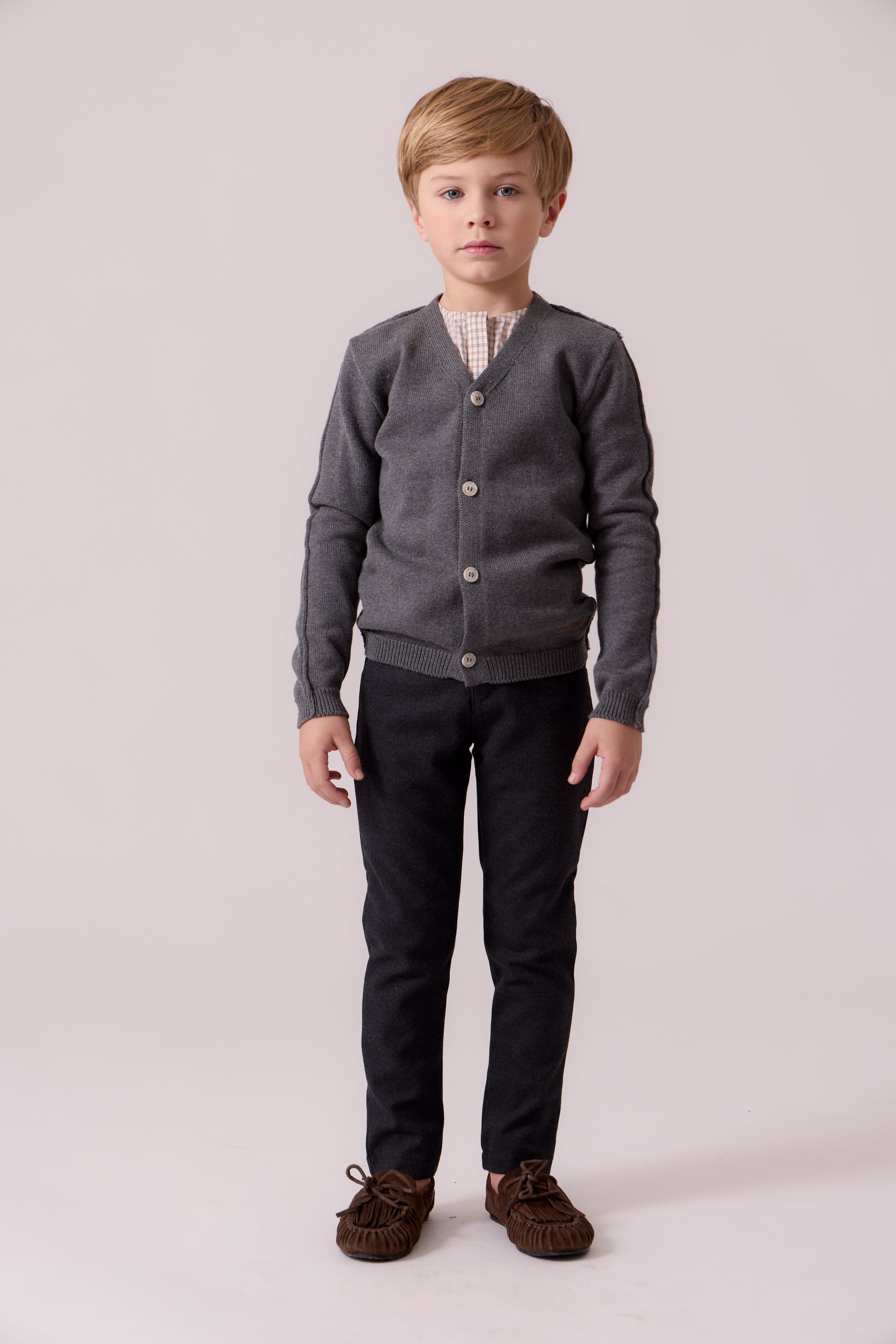 Elliot Knit Cardigan - Grey