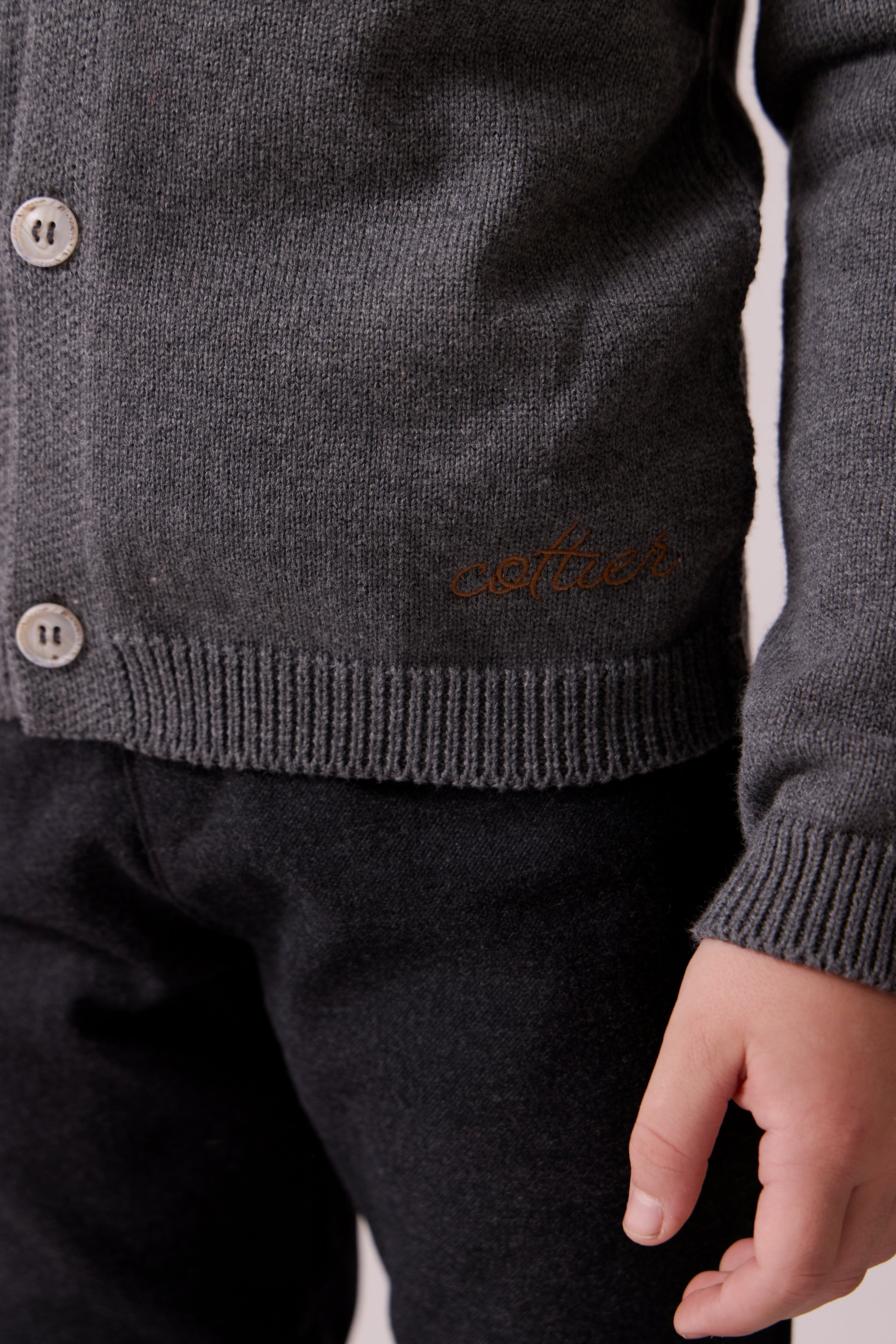 Elliot Knit Cardigan - Grey