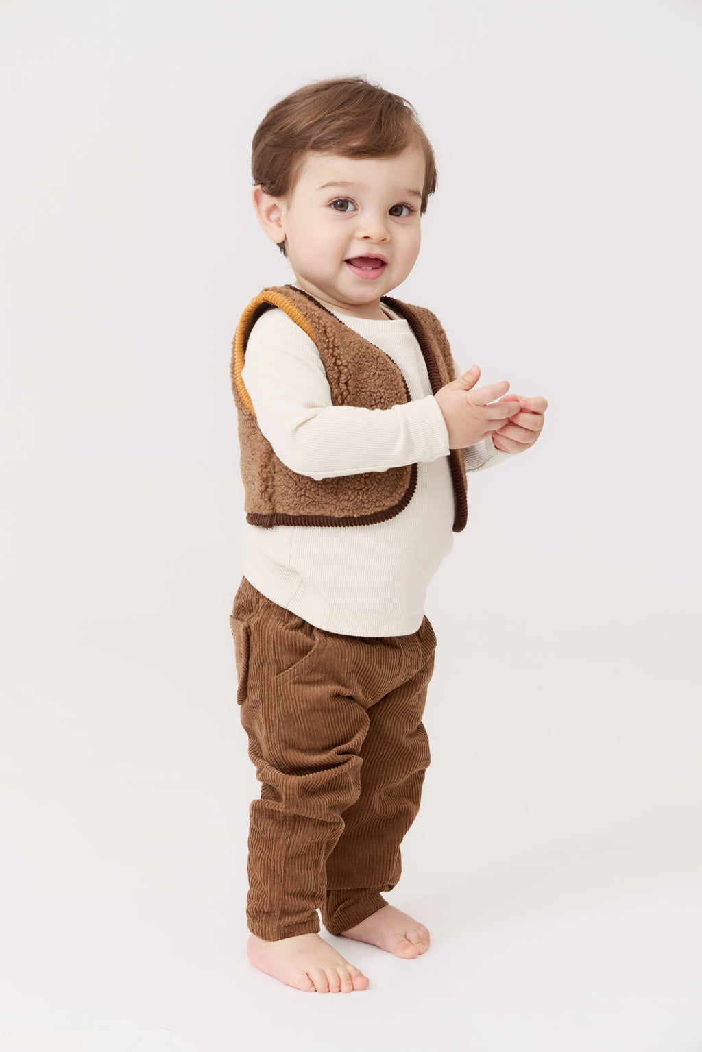 Aiden Barrel Pants - Tan