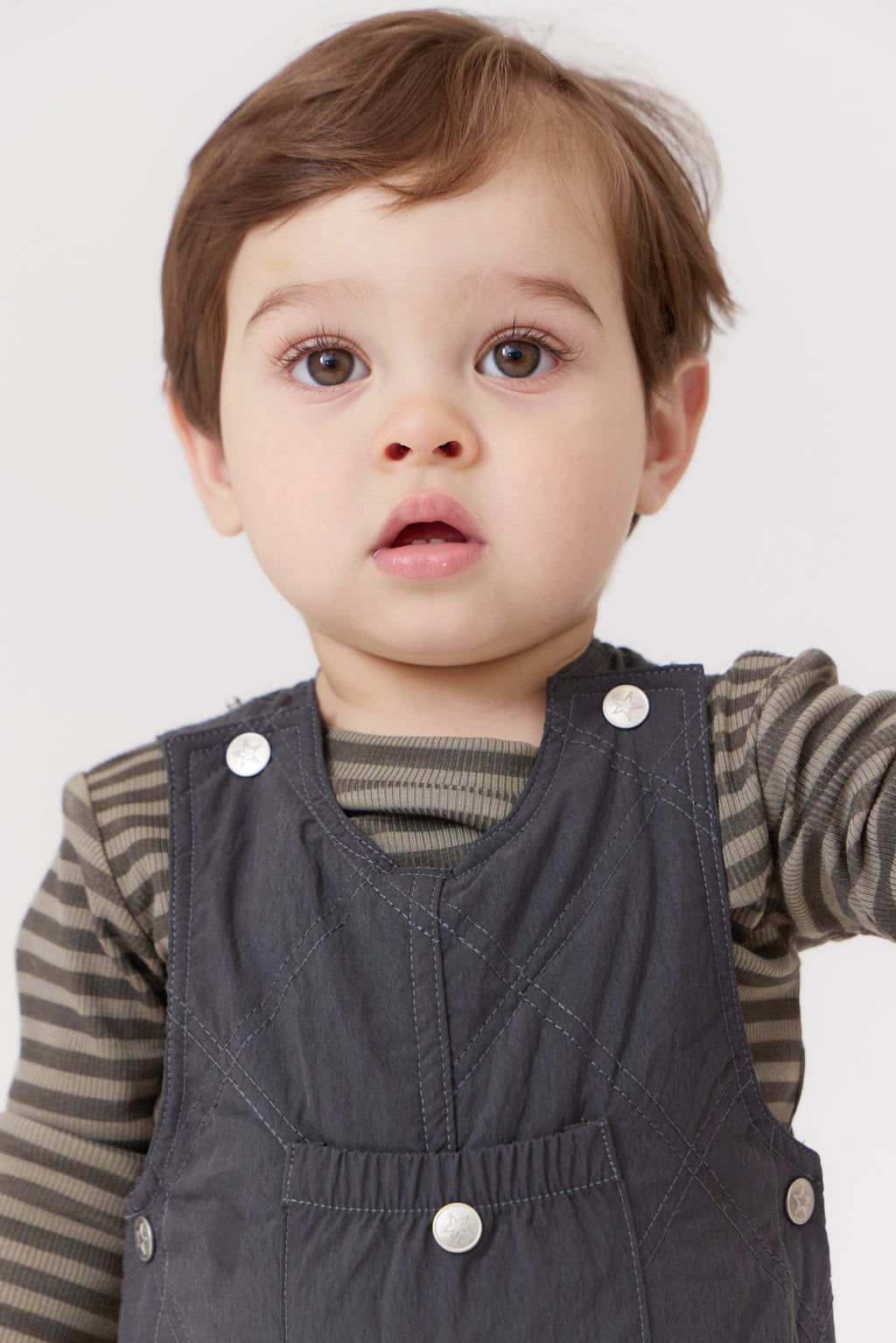 Teddi Quilted Overalls - Black