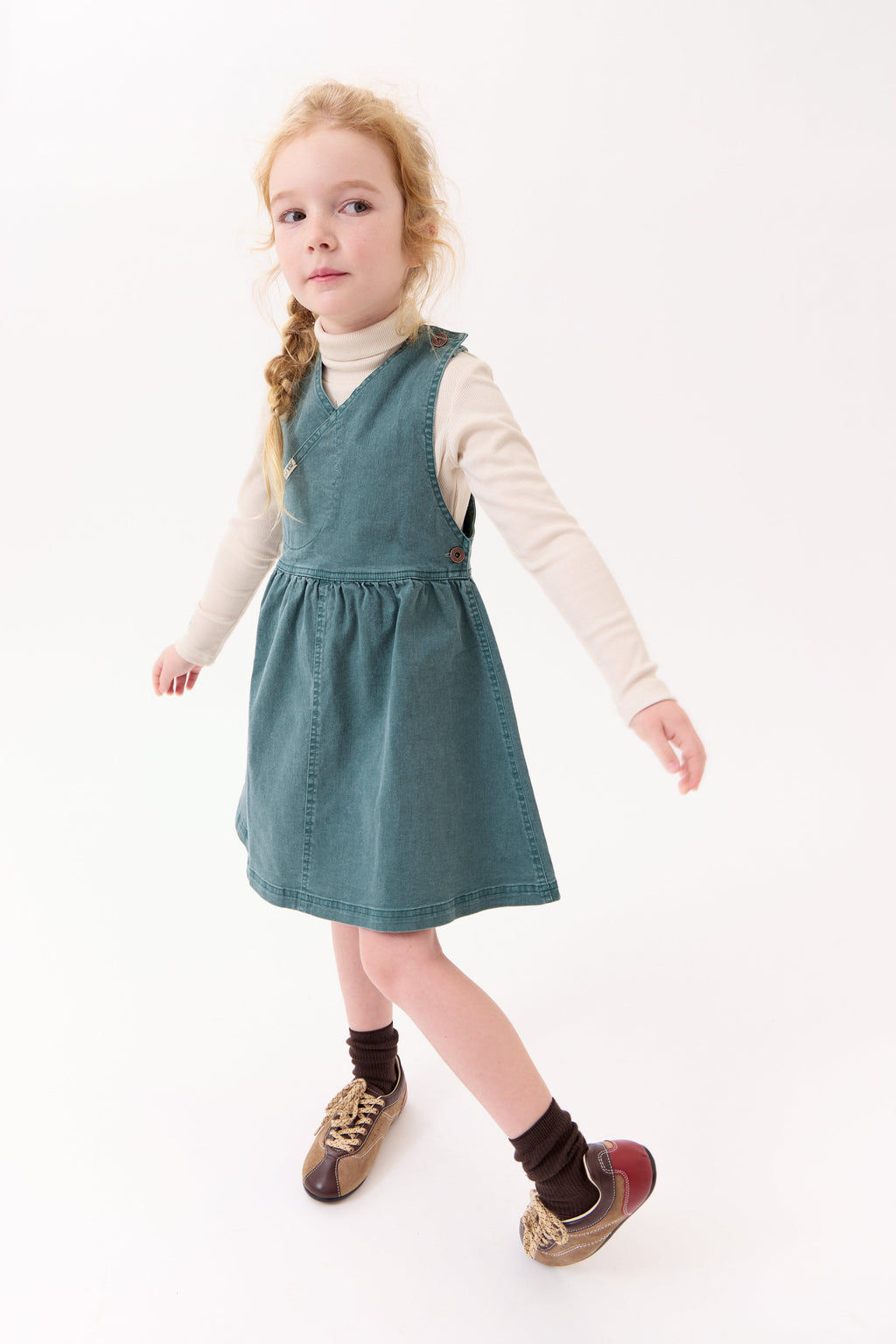 Louise Rib Turtleneck - Oatmilk