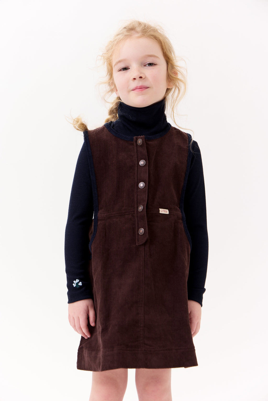 Louise Rib Turtleneck - Navy