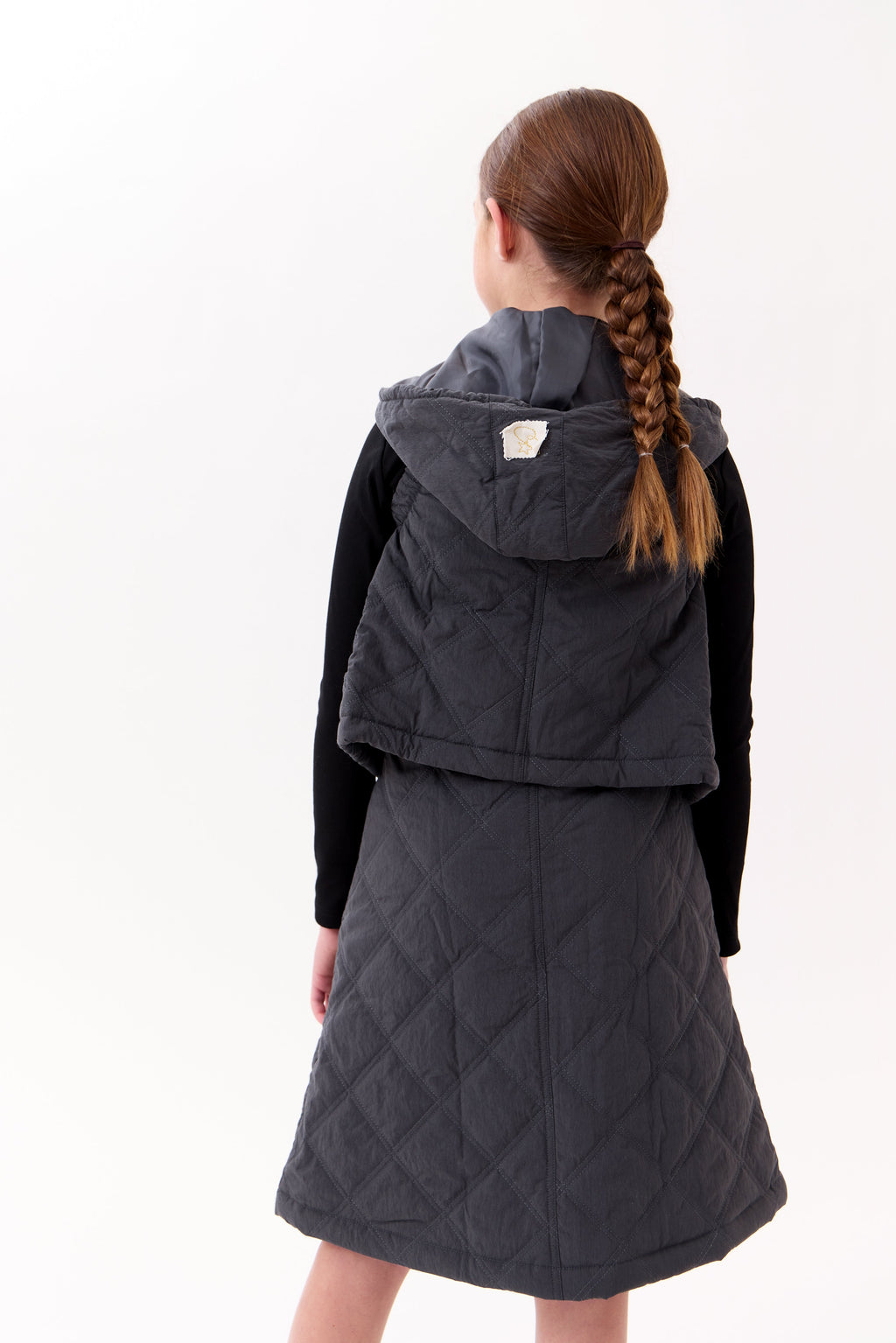 Lyla Quilted Vest - Black