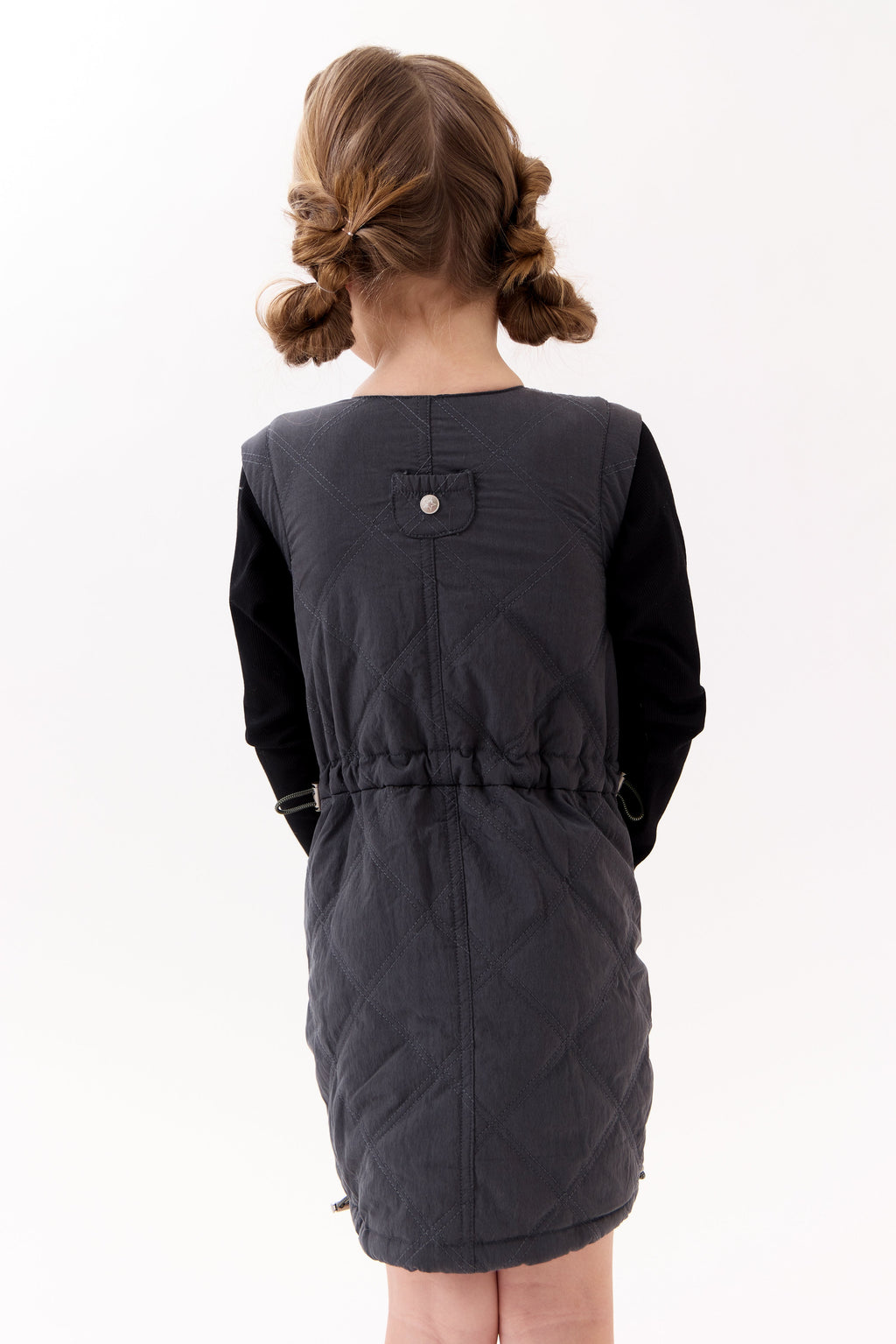 Lyla Quilted Dress - Black