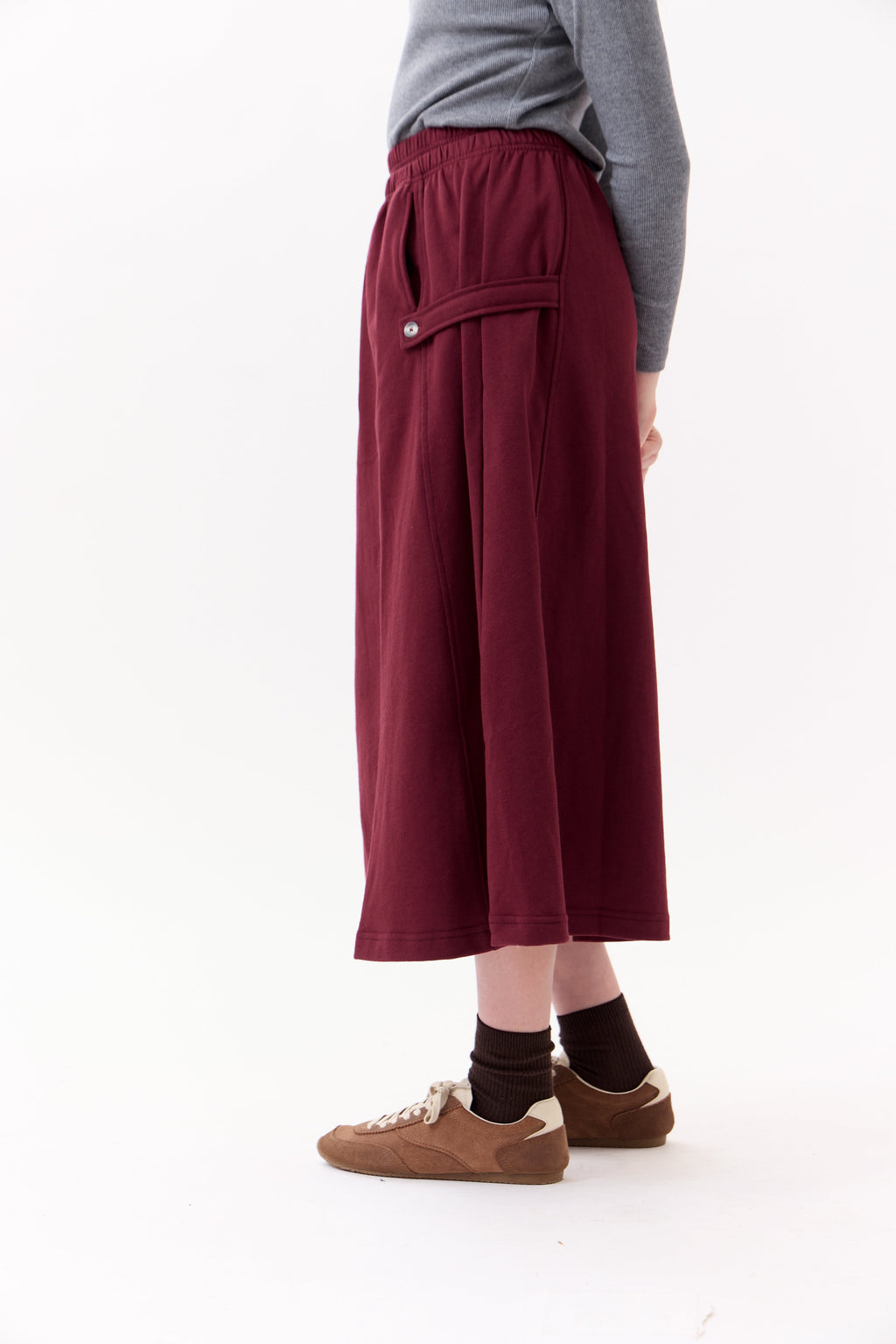 Stella Maxi Skirt - Merlot