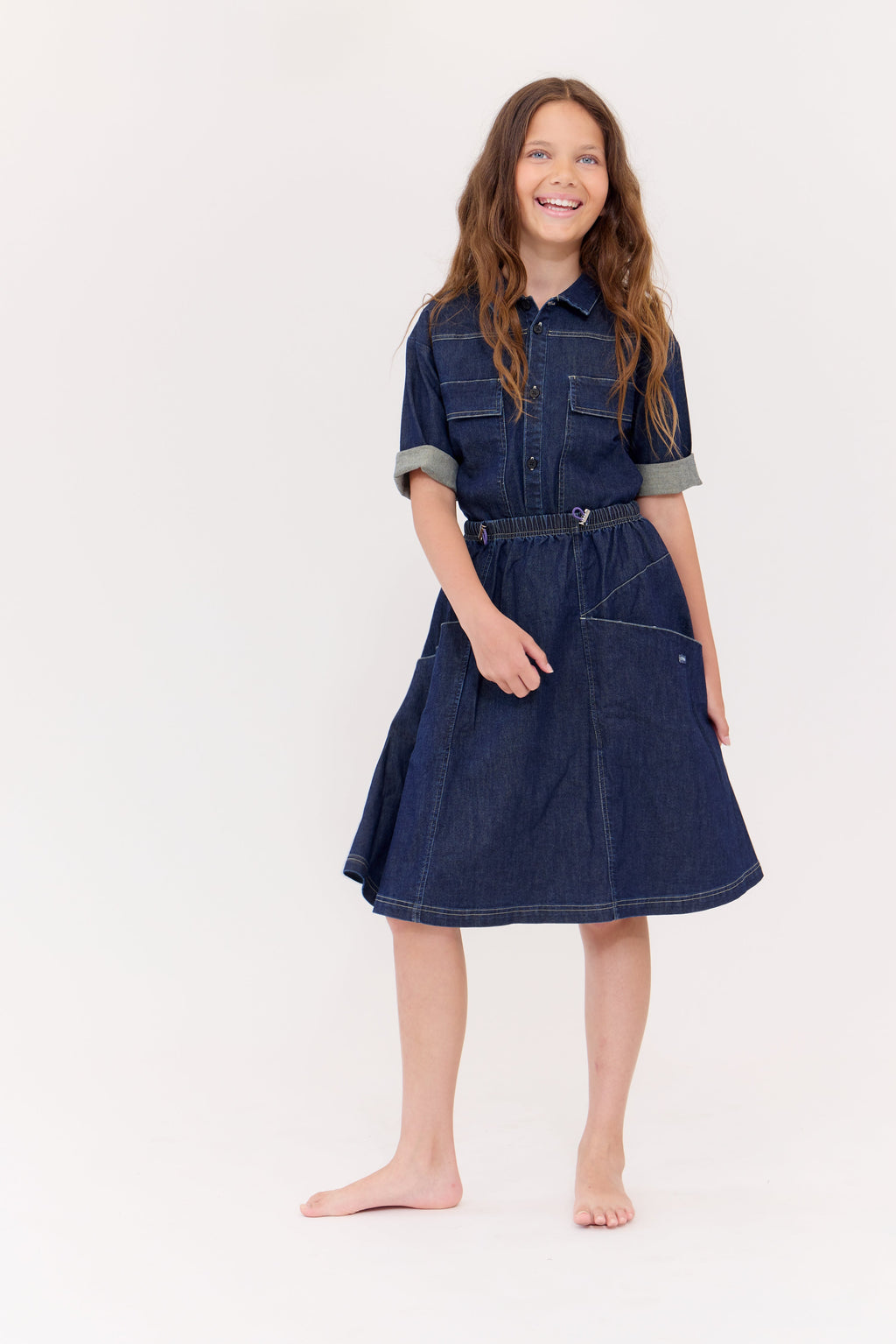 Riley Skirt - Blue