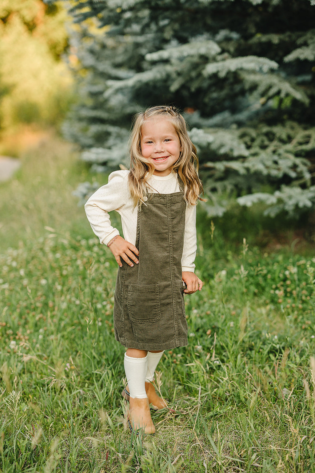 Green Corduroy Dress