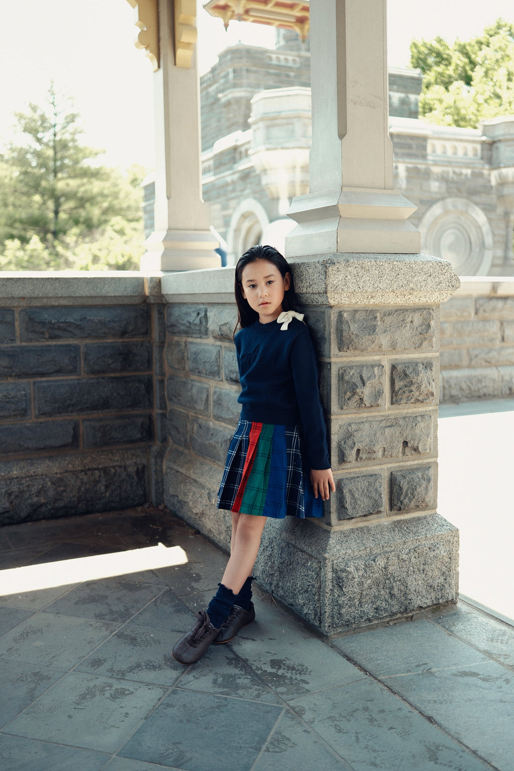 Cottier Chunky Knit Top - Navy