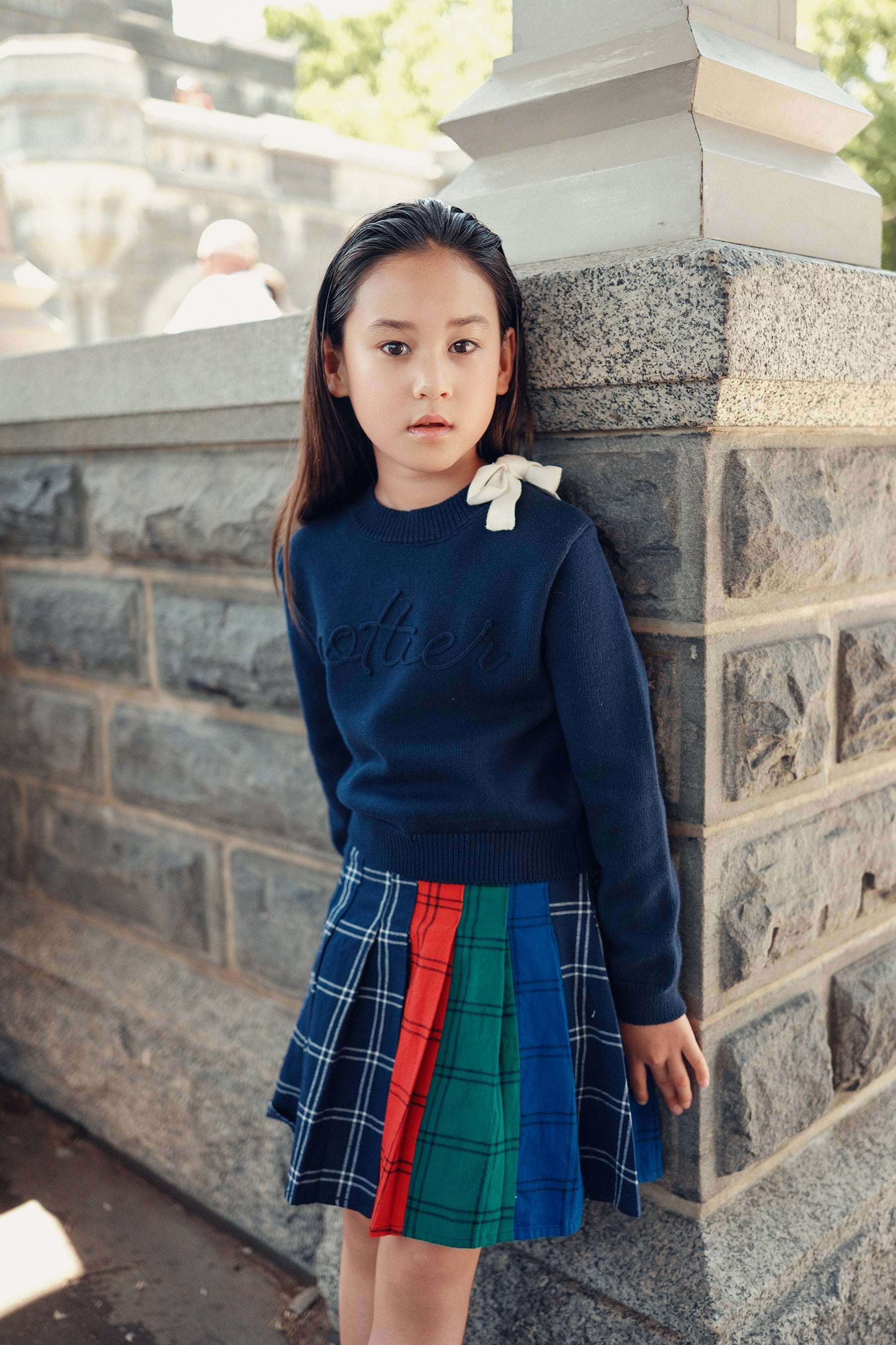 Cottier Chunky Knit Top - Navy