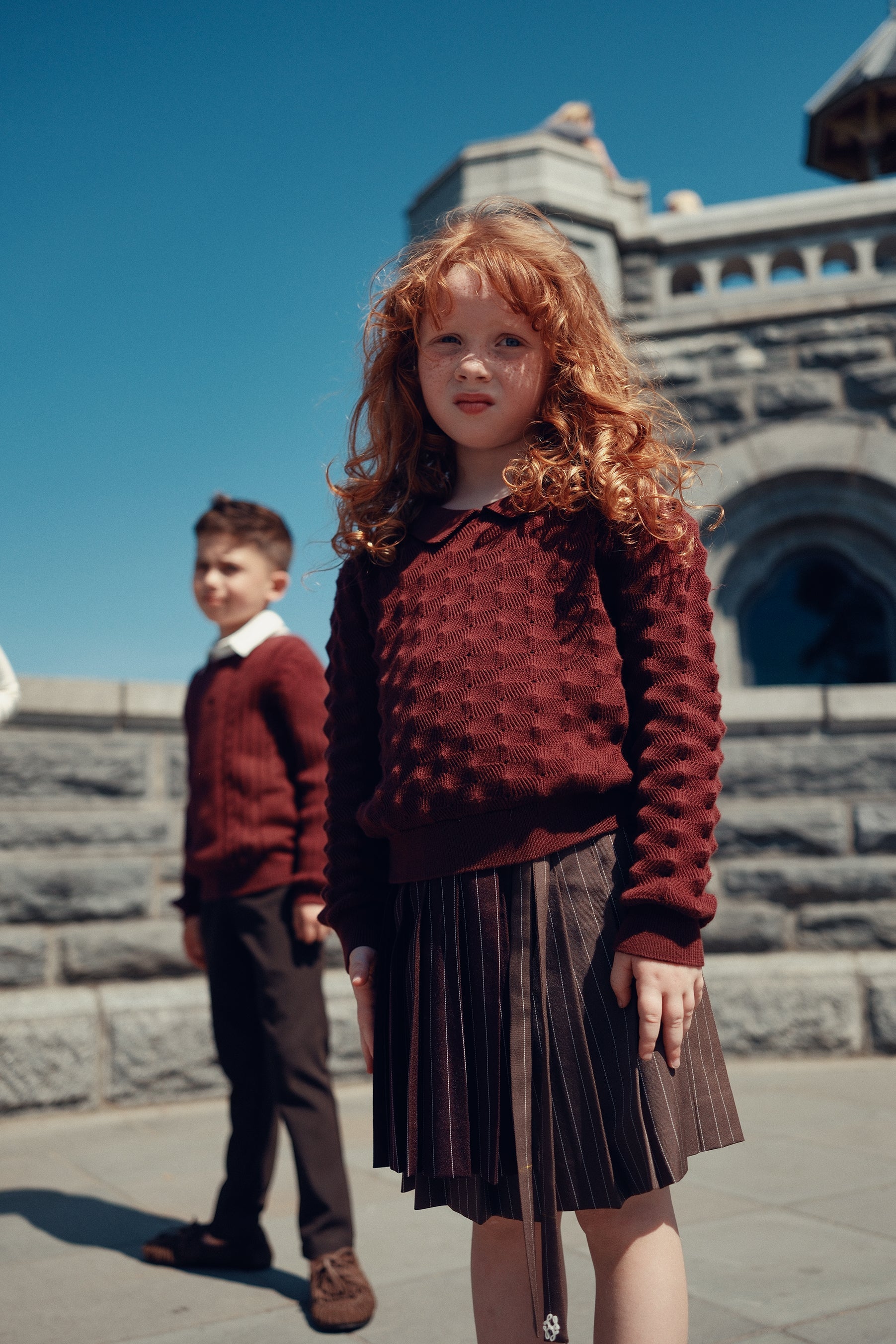 Olivia Knit Sweater - Cranberry