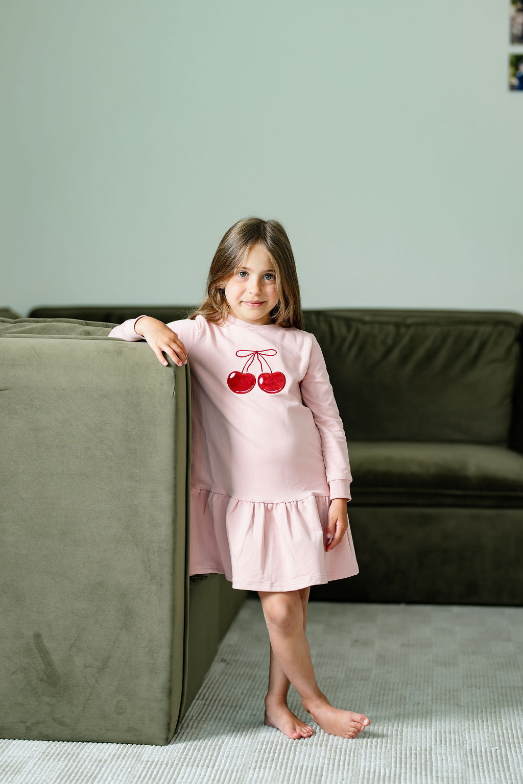 Cherry Dress-Pink
