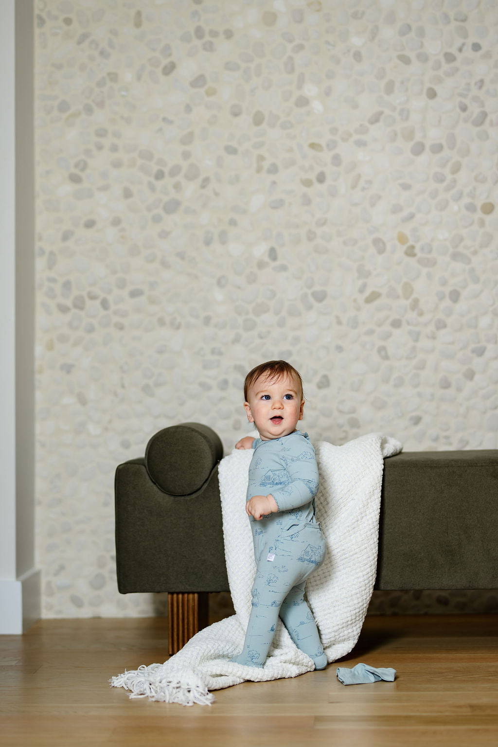Toile Footie-Blue