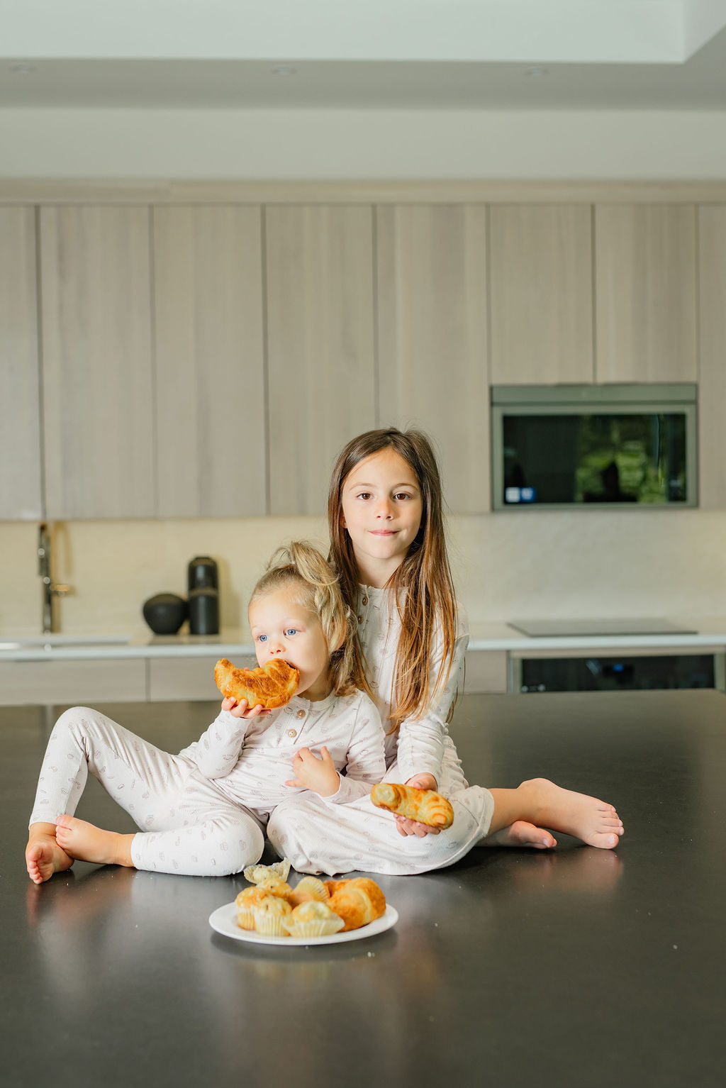 Breakfast Print PJ-Blush