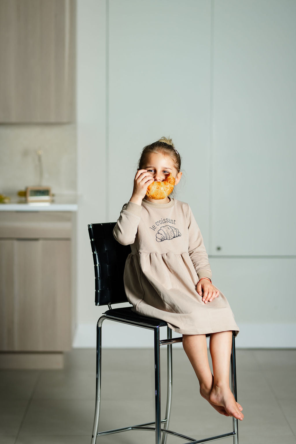 Le Croissant Dress-Toffee