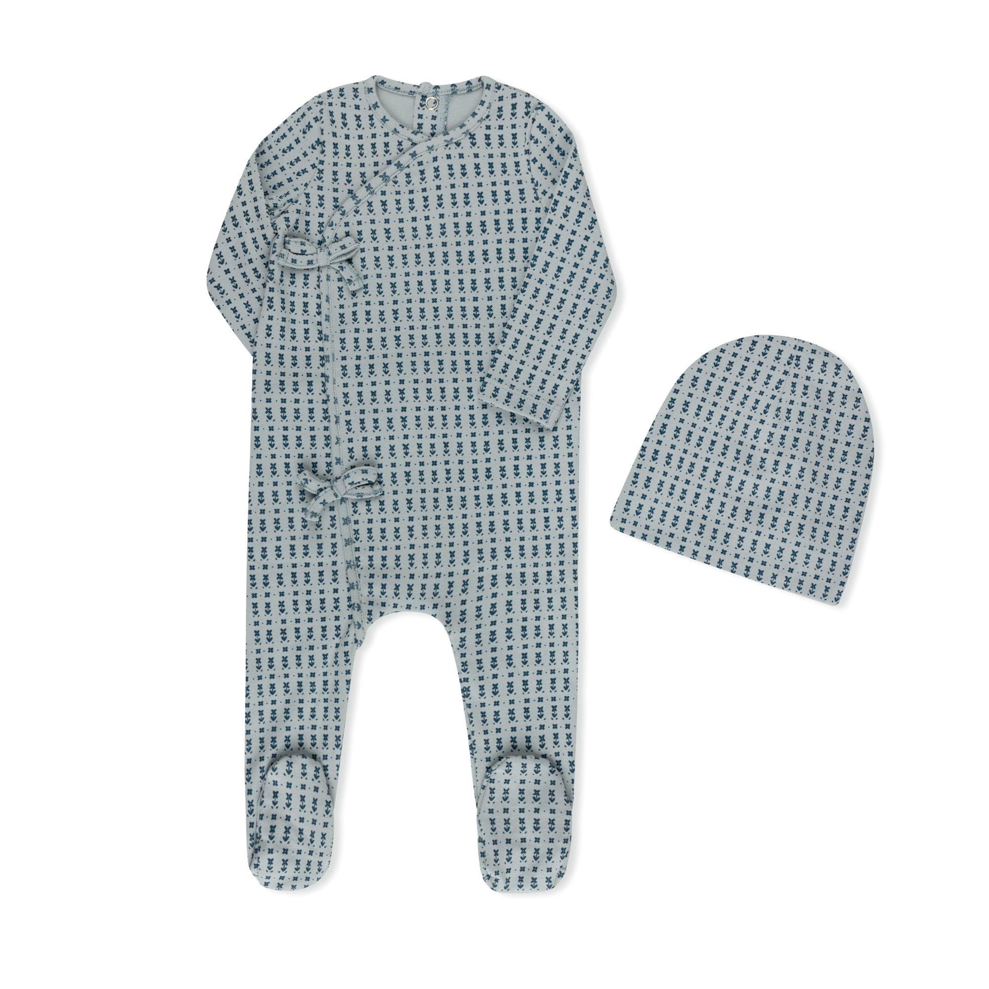 Ditsy Print Footie