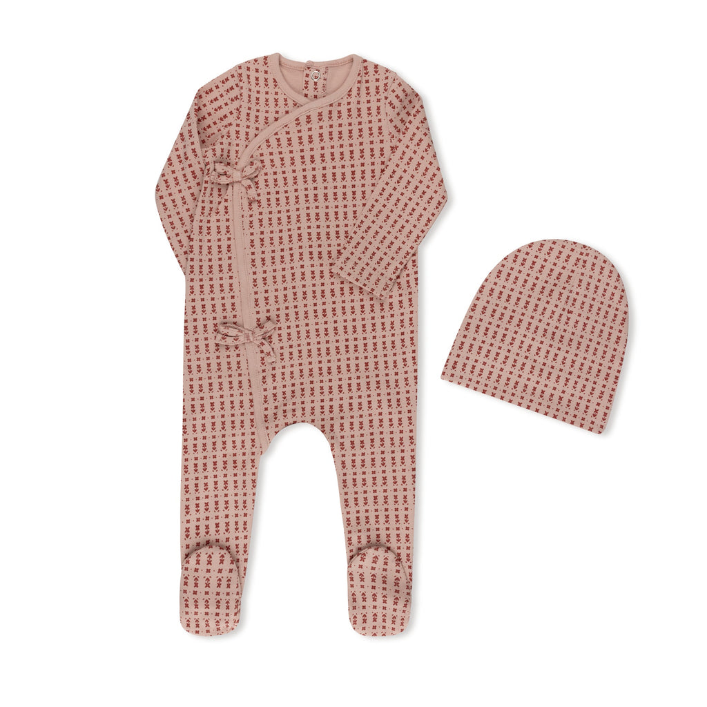 Ditsy Print Footie