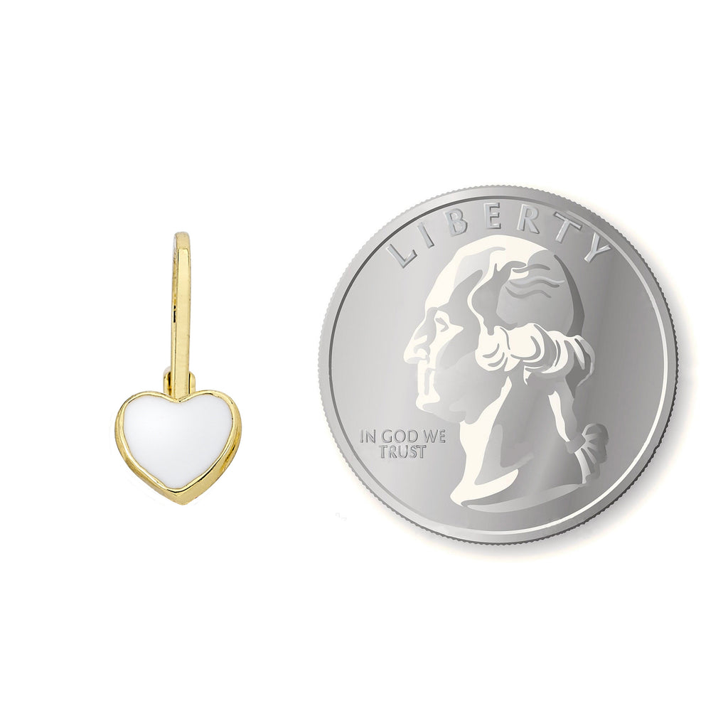 Enamel Heart Earring