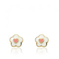 Flower & Heart Stud Earring