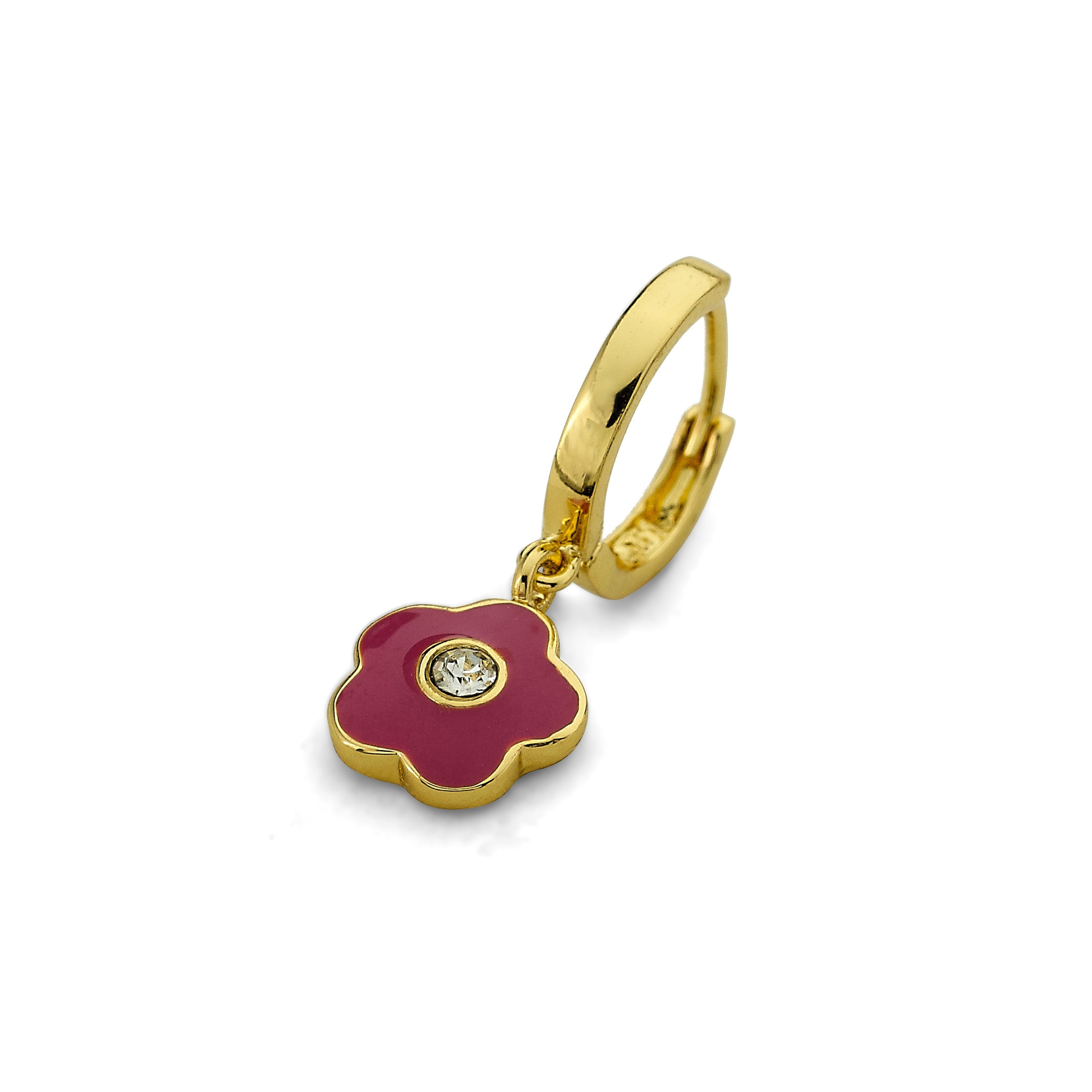 Flower Huggy Earring