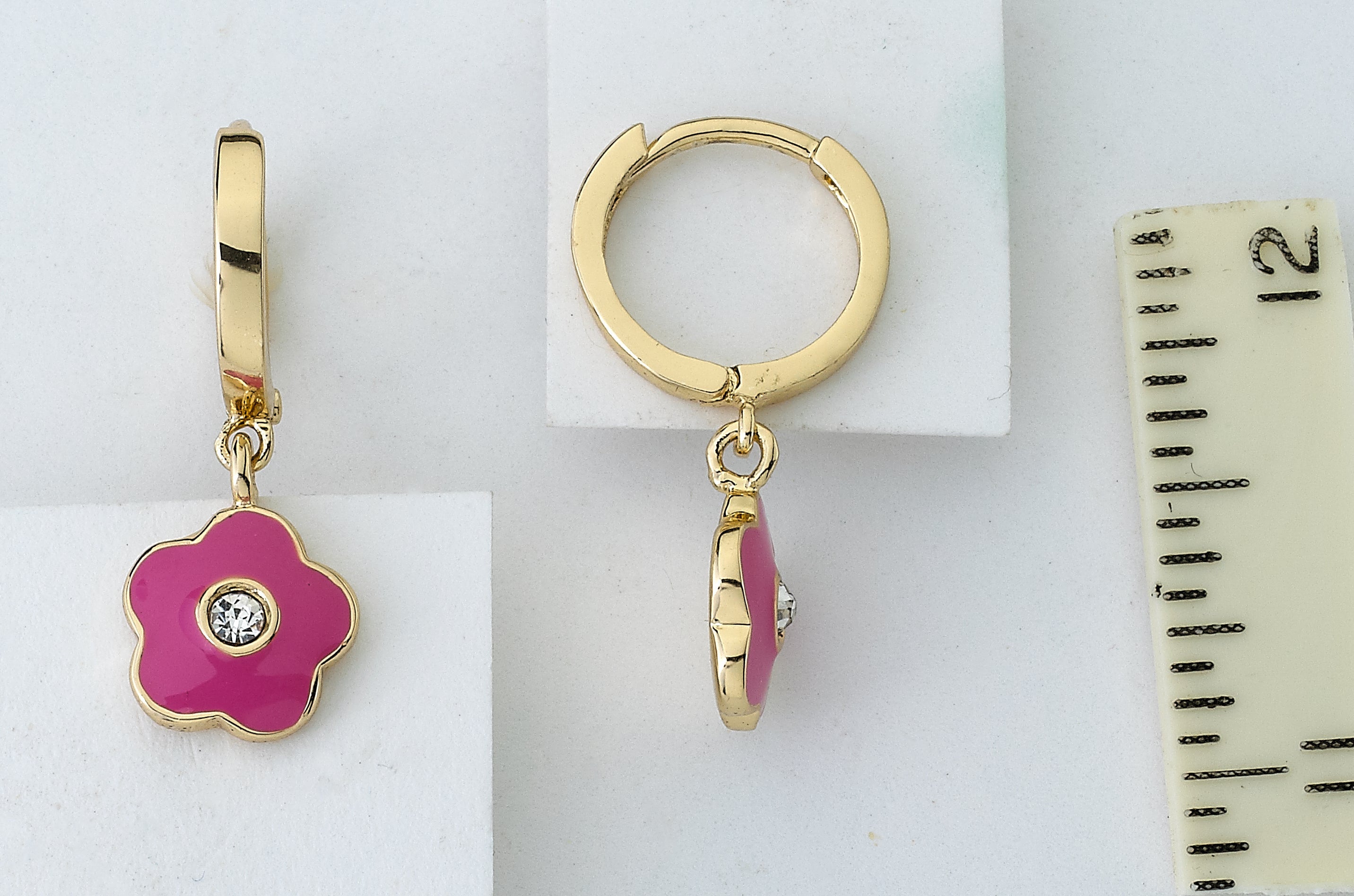 Flower Huggy Earring