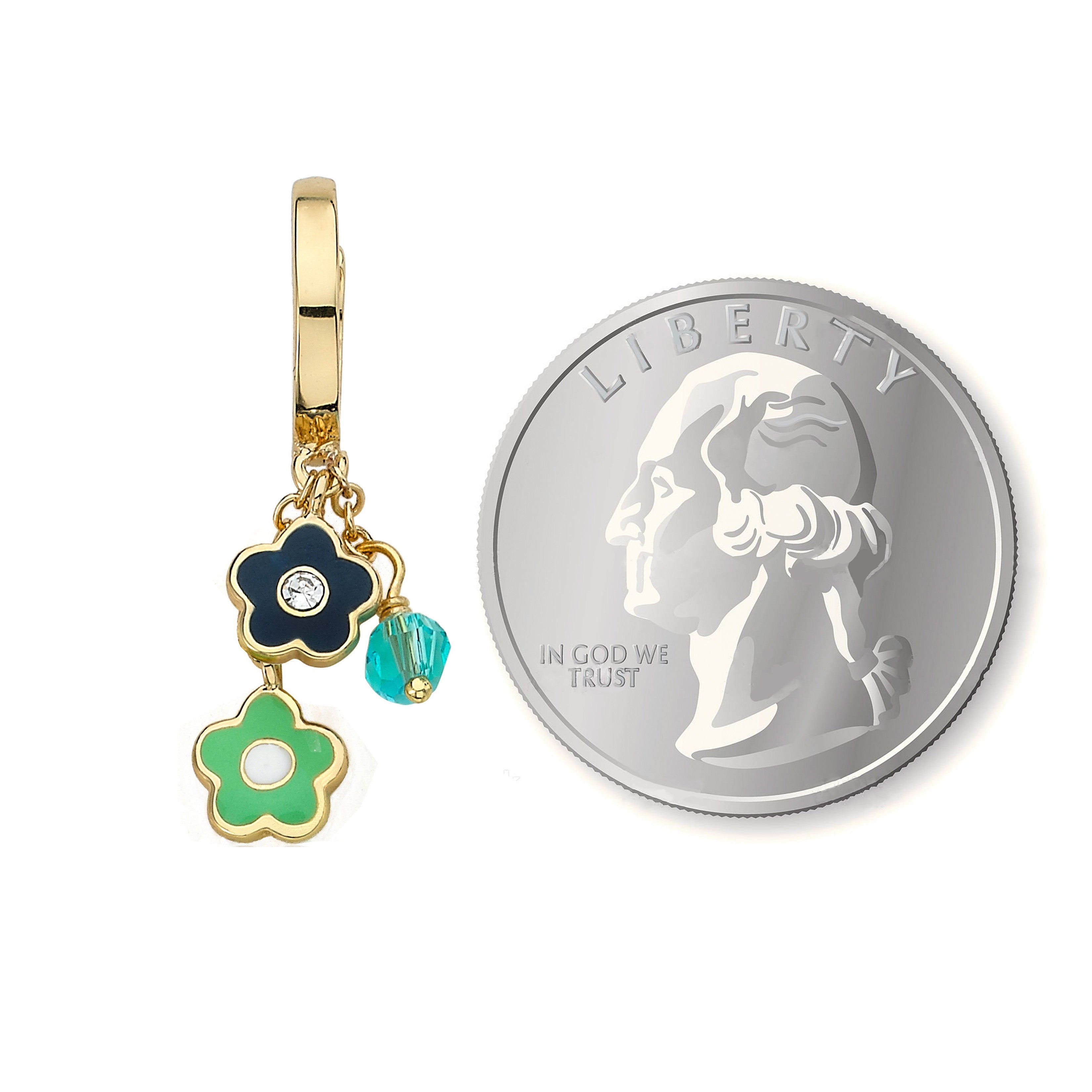 Cluster Dangle Flower Earring