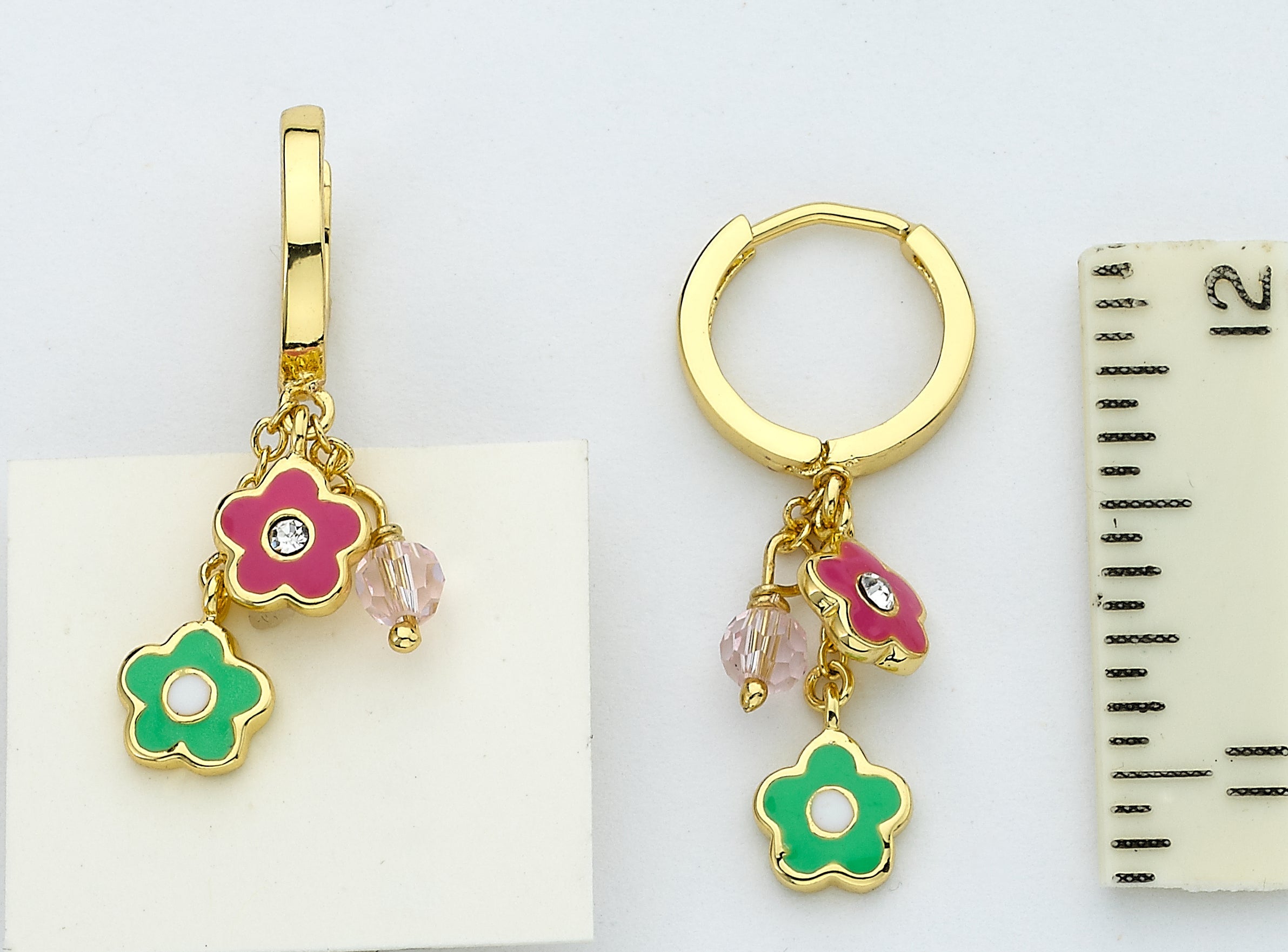 Cluster Dangle Flower Earring