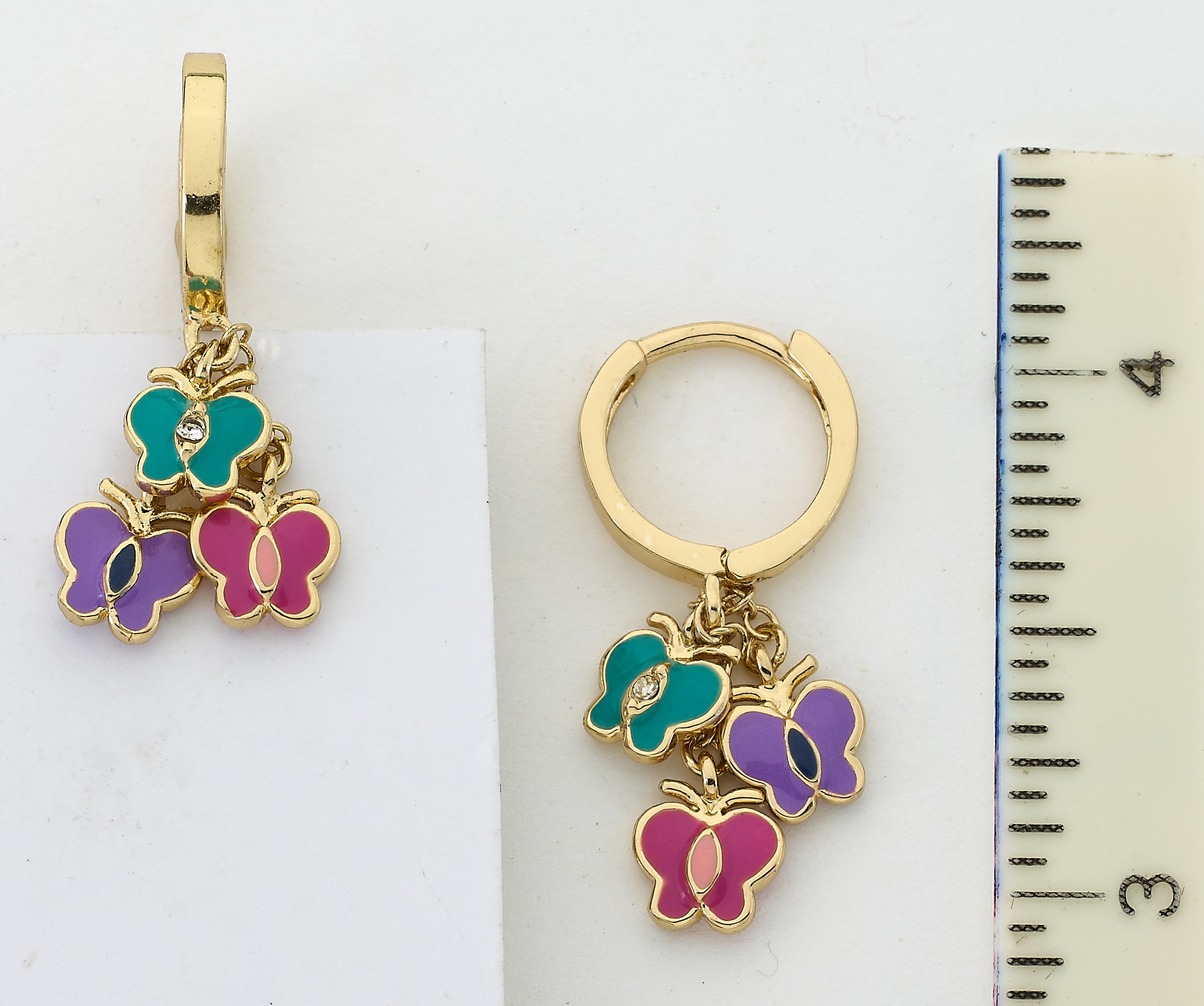 Butterflies Cluster Earring