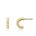 Half Hoop Pearl Earring