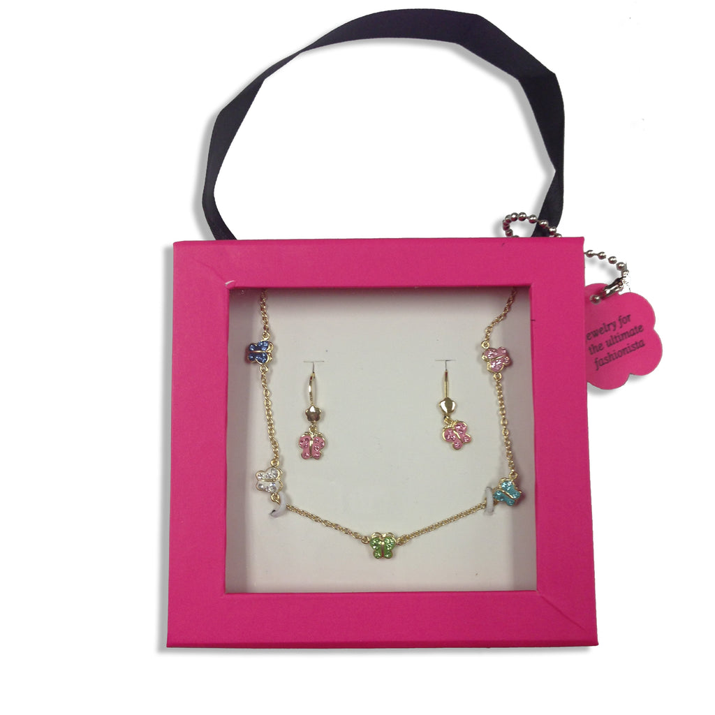 Shine Bright Crystal Butterfly Chain Necklace