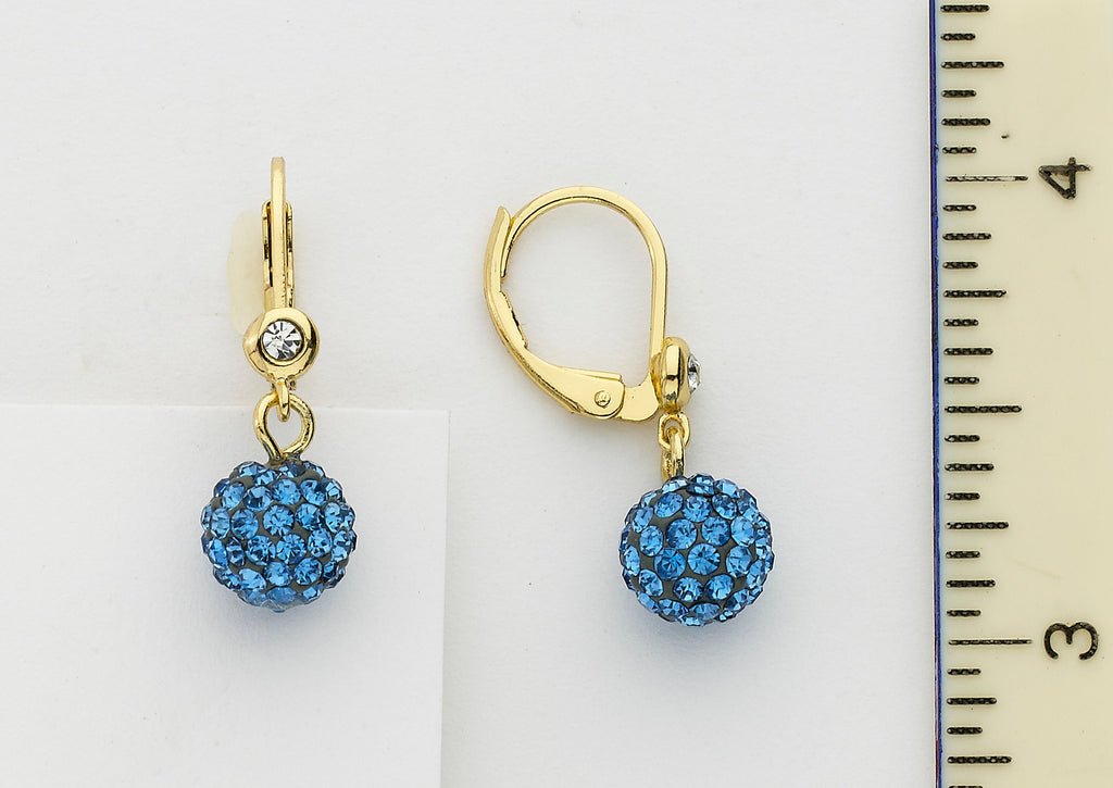 Crystal Ball Dangle Earring