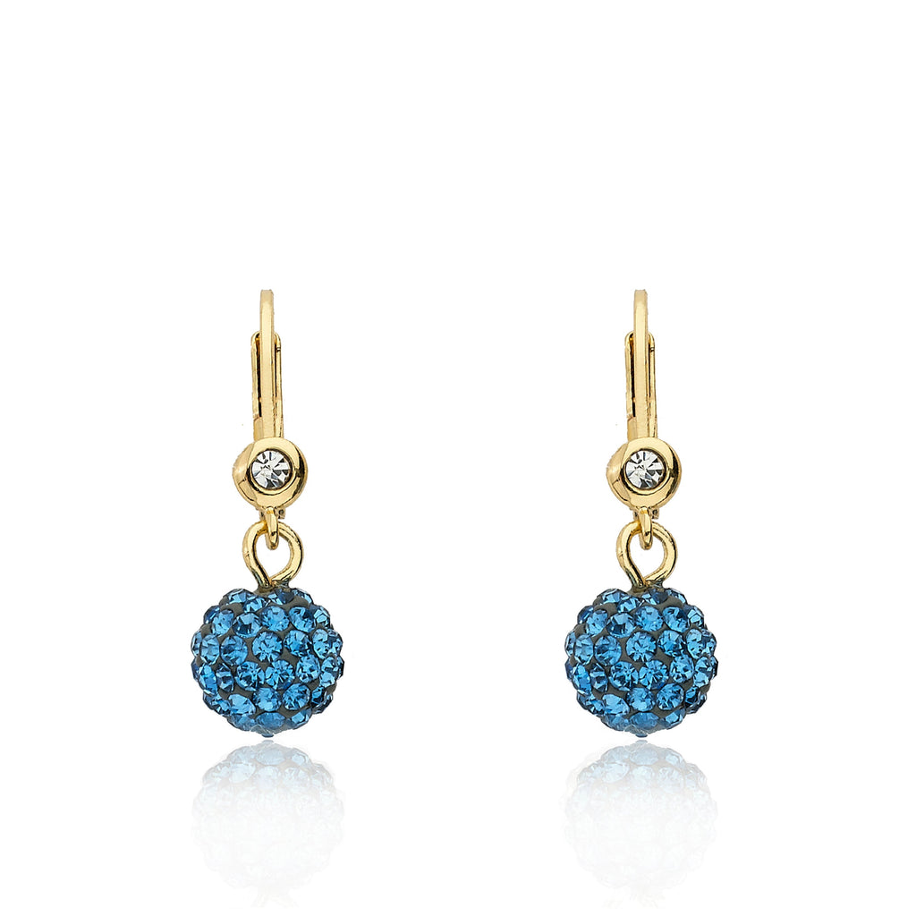 Crystal Ball Dangle Earring