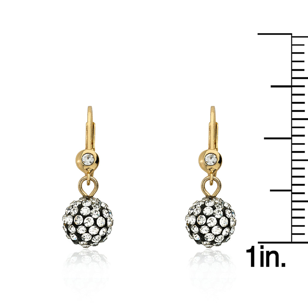 Crystal Ball Dangle Earring