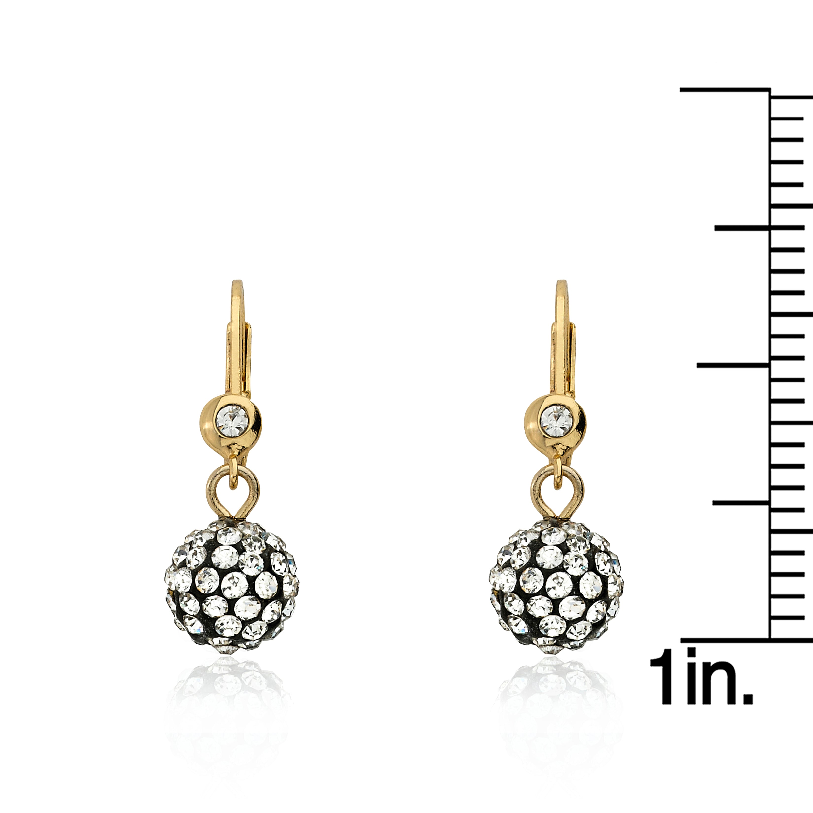Crystal Ball Dangle Earring