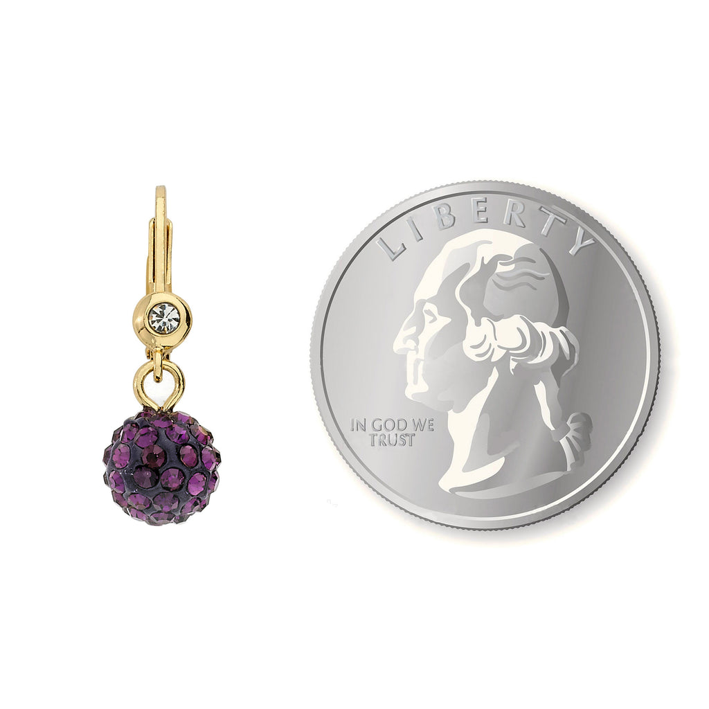 Crystal Ball Dangle Earring