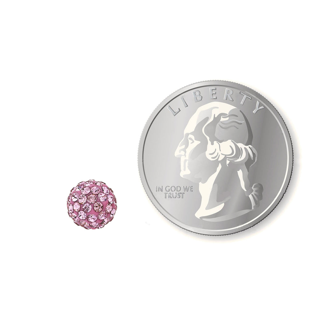 Crystal Ball Stud Earrings
