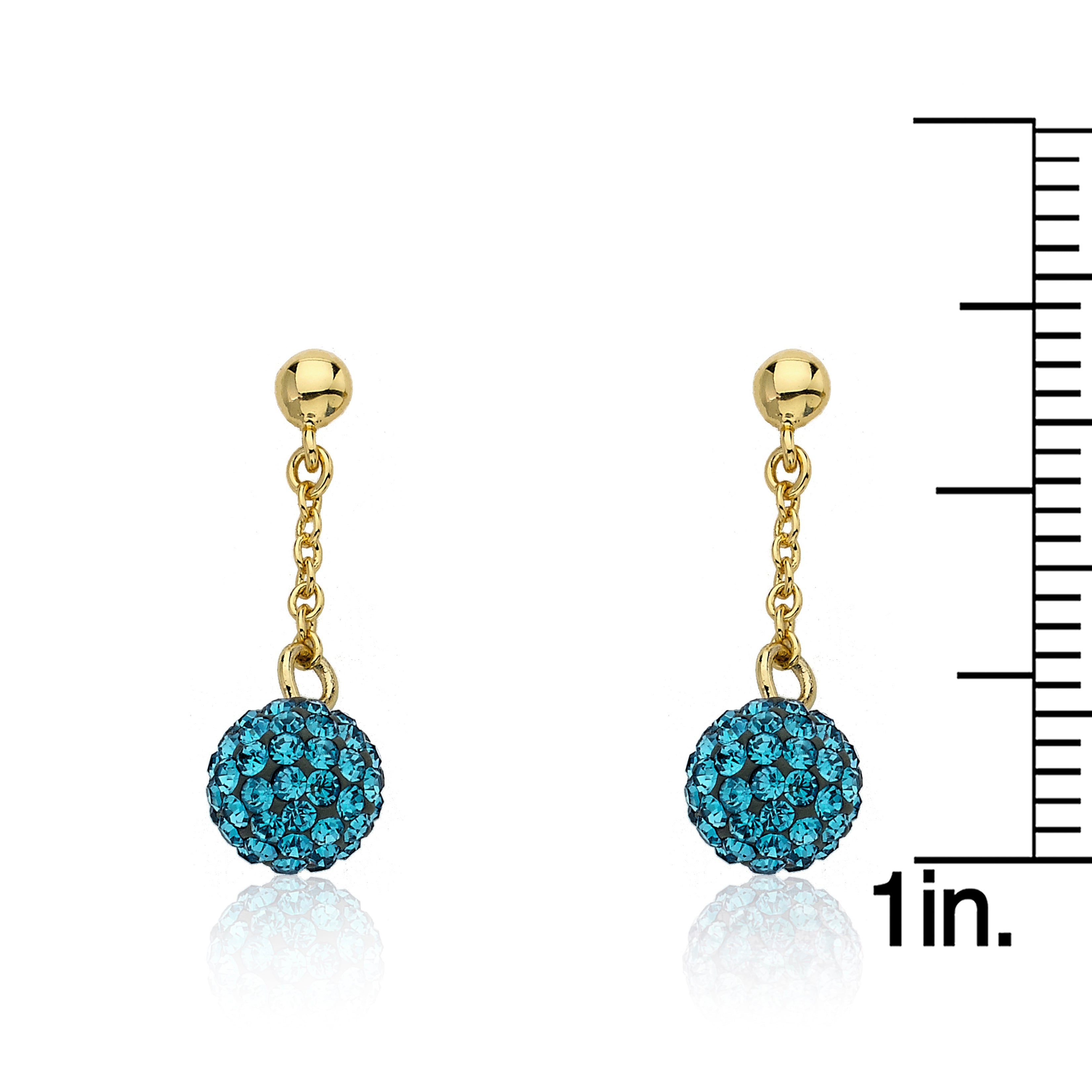 Crystal Ball Chain Earring