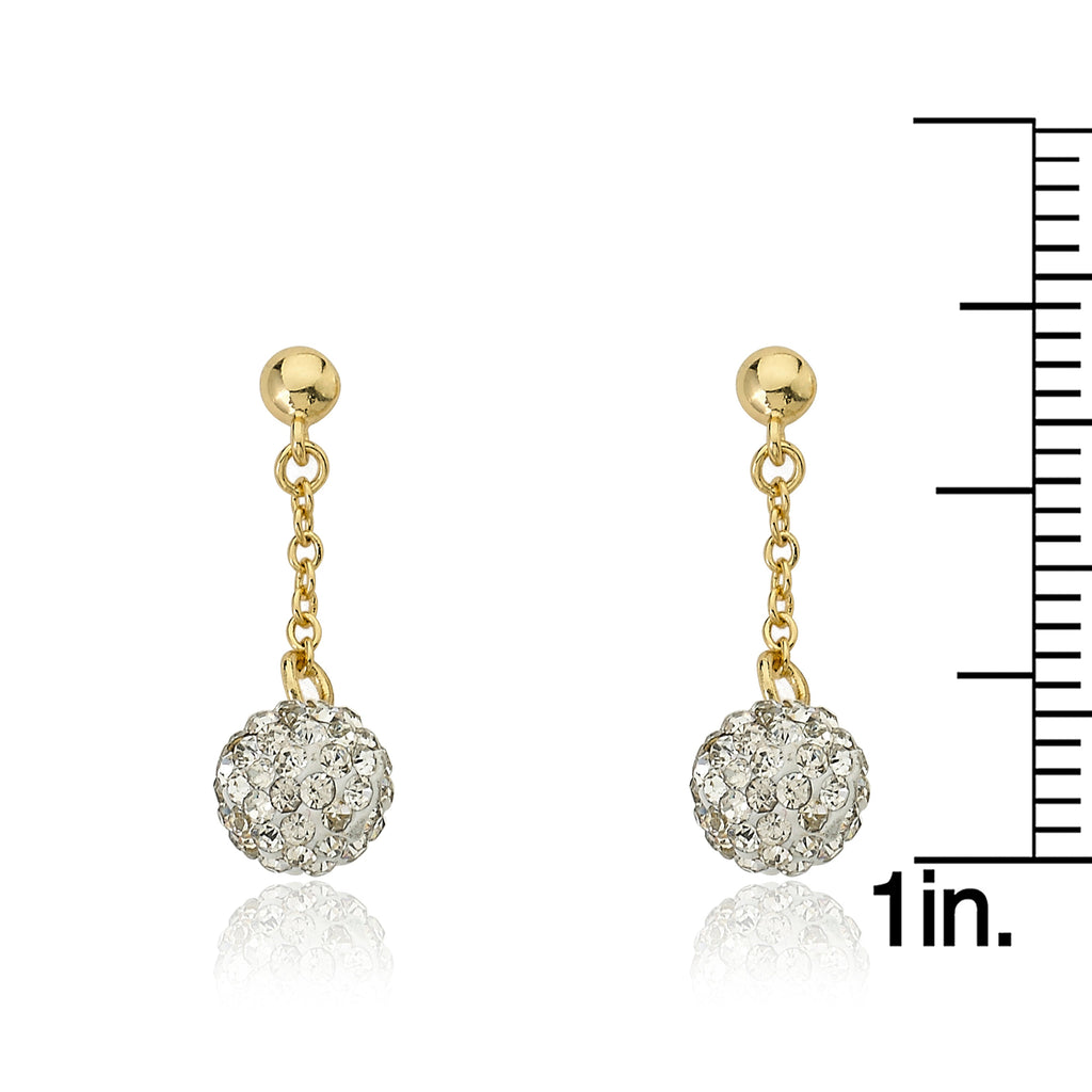 Crystal Ball Chain Earring